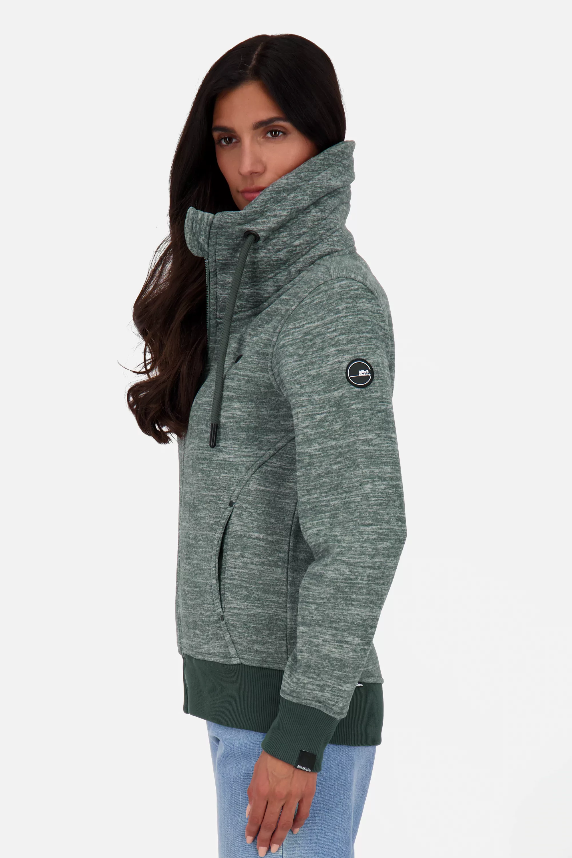 Alife & Kickin Kapuzensweatjacke "VivianAK F Polarfleece Sweat Jacket Damen günstig online kaufen