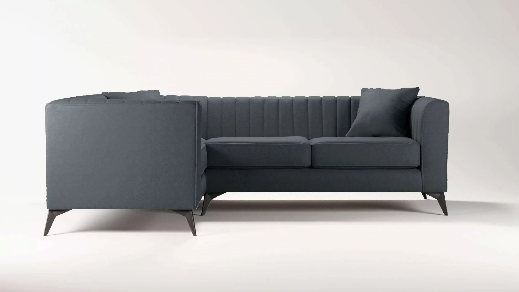 Places of Style Ecksofa »MATTHEW B/T/H: 240/167/74 cm«, L-Form, Steppung im günstig online kaufen