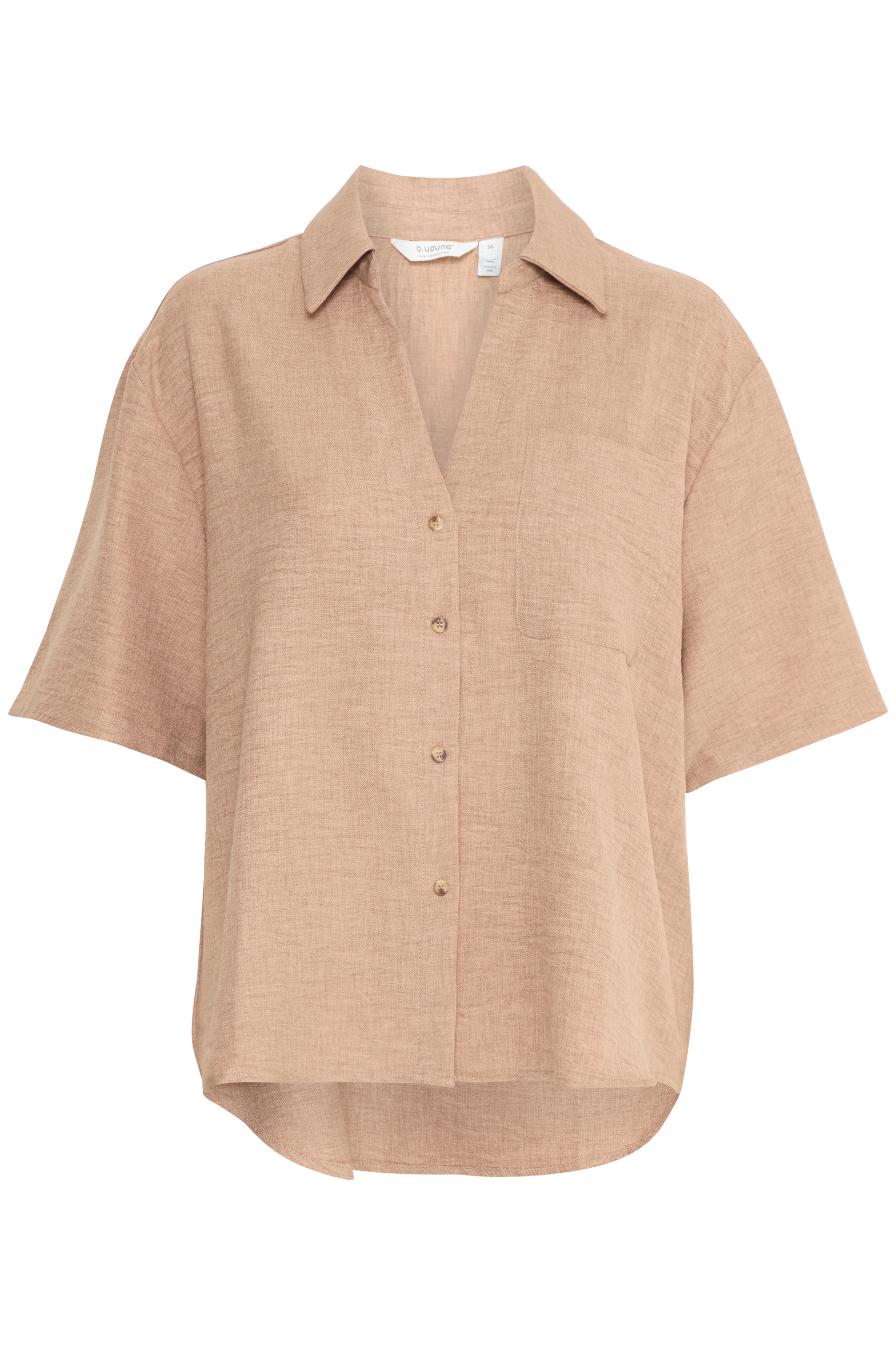 b.young Kurzarmhemd BYGAIYA SHIRT - loose-fit Bluse günstig online kaufen