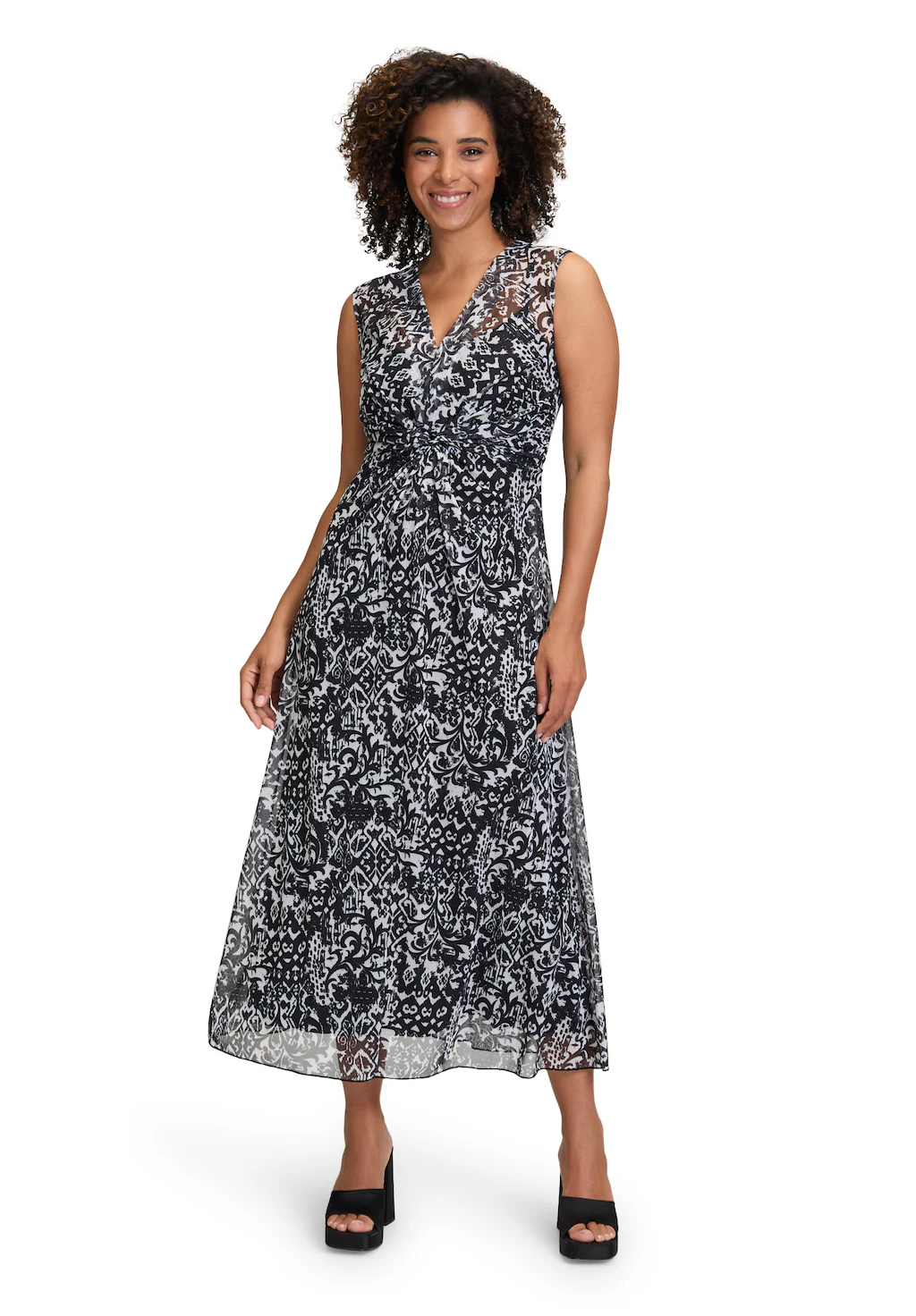 Cartoon Midikleid "Cartoon Damen Sommerkleid Midikleid ohne Arm", Druck günstig online kaufen