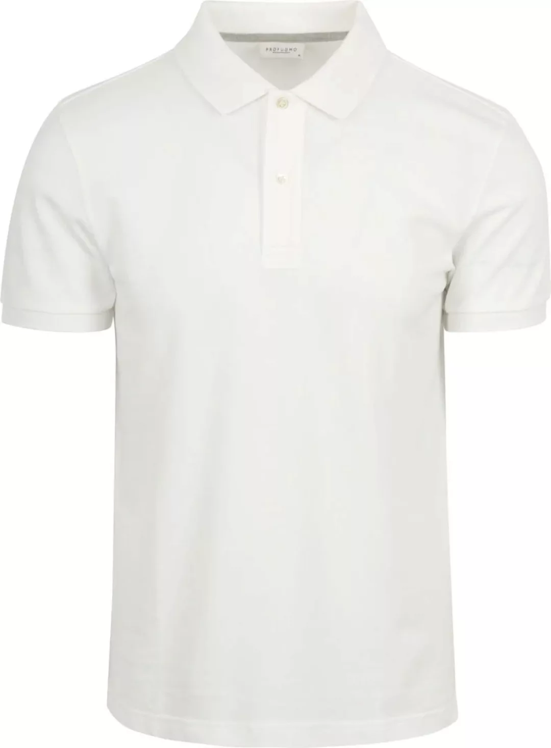 Profuomo Piqué Poloshirt Weiß - Größe L günstig online kaufen