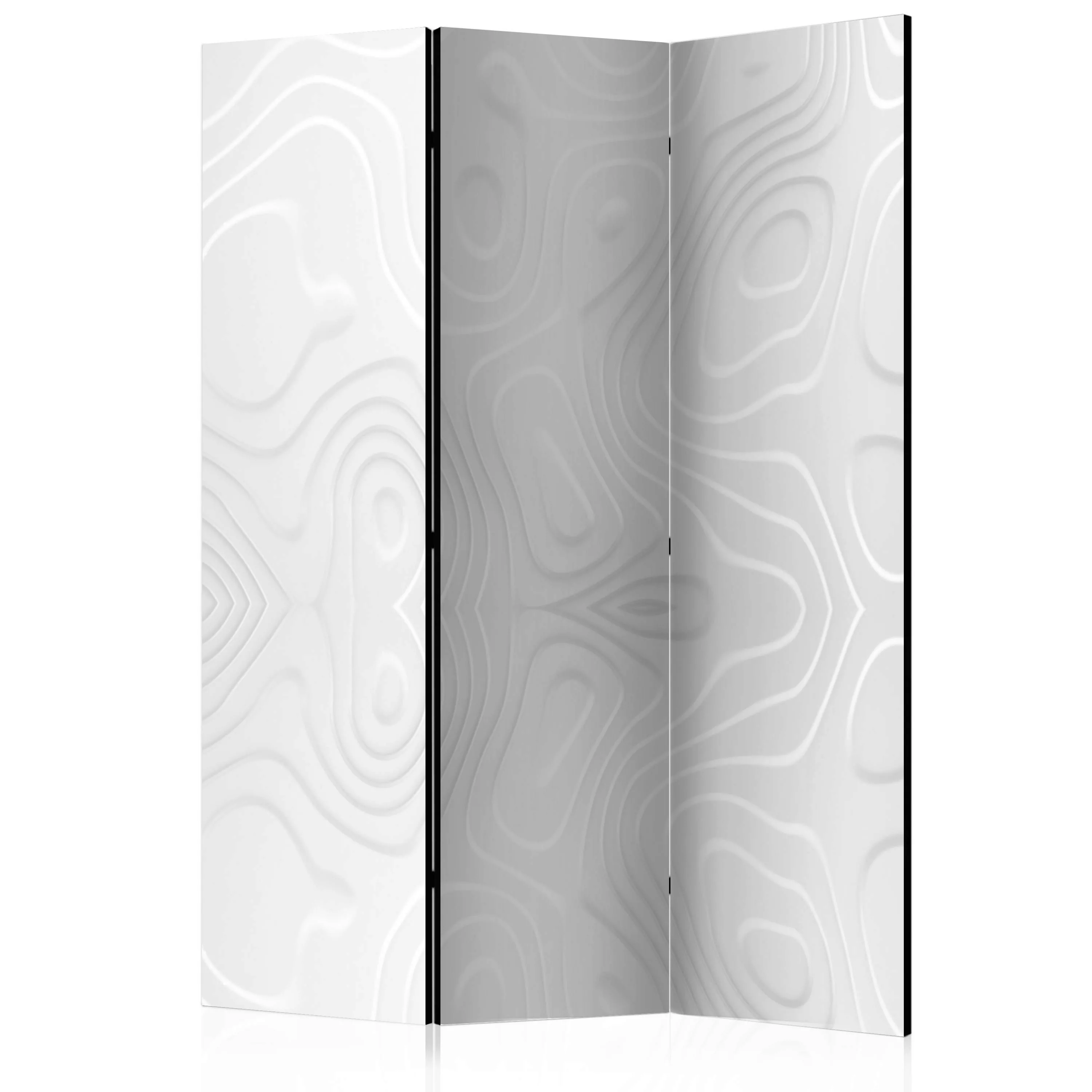 3-teiliges Paravent - Room Divider - White Waves I günstig online kaufen