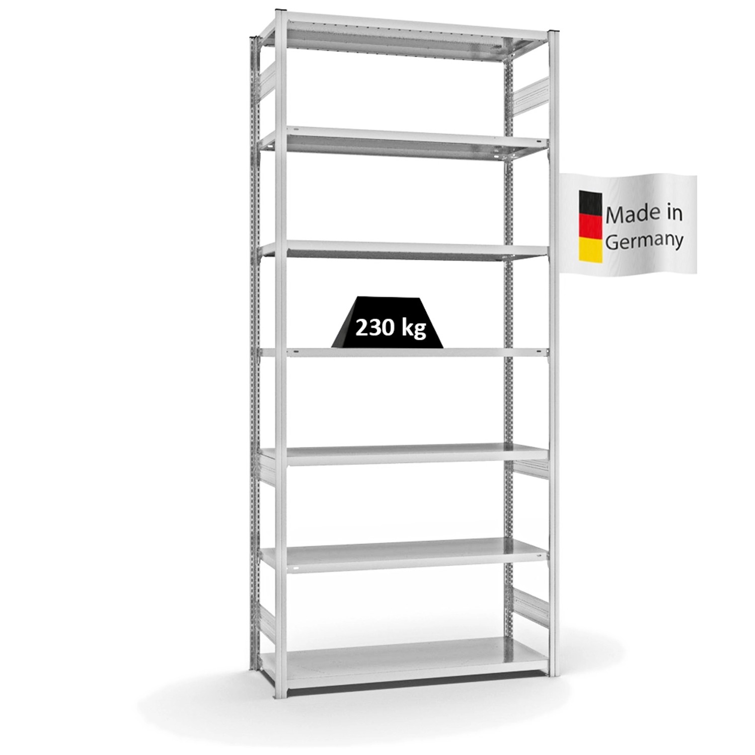 PROREGAL Fachbodenregal Stecksystem T-Profil Medium-Duty Grundregal HxBxT 3 günstig online kaufen