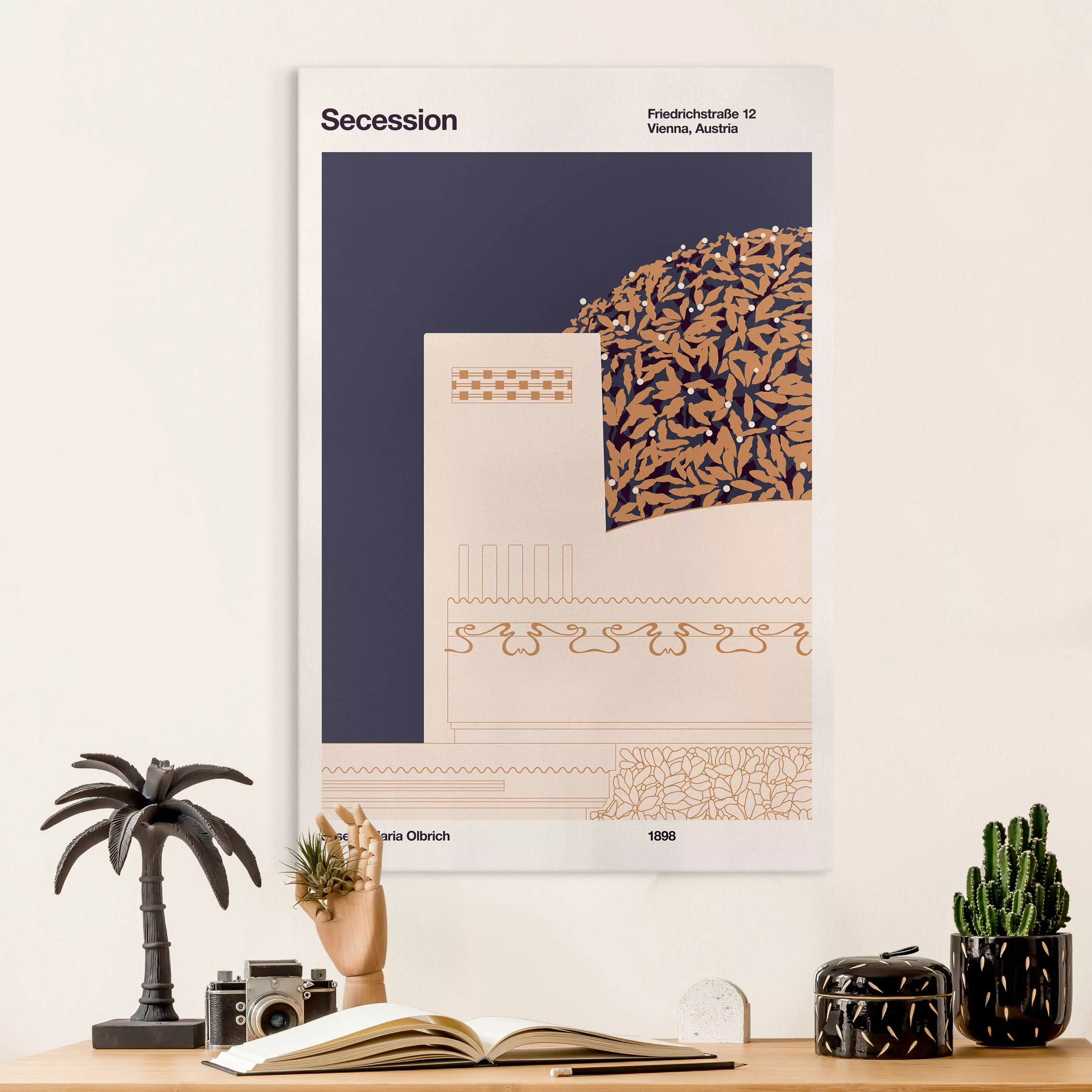 Leinwandbild Secession - Plakat günstig online kaufen