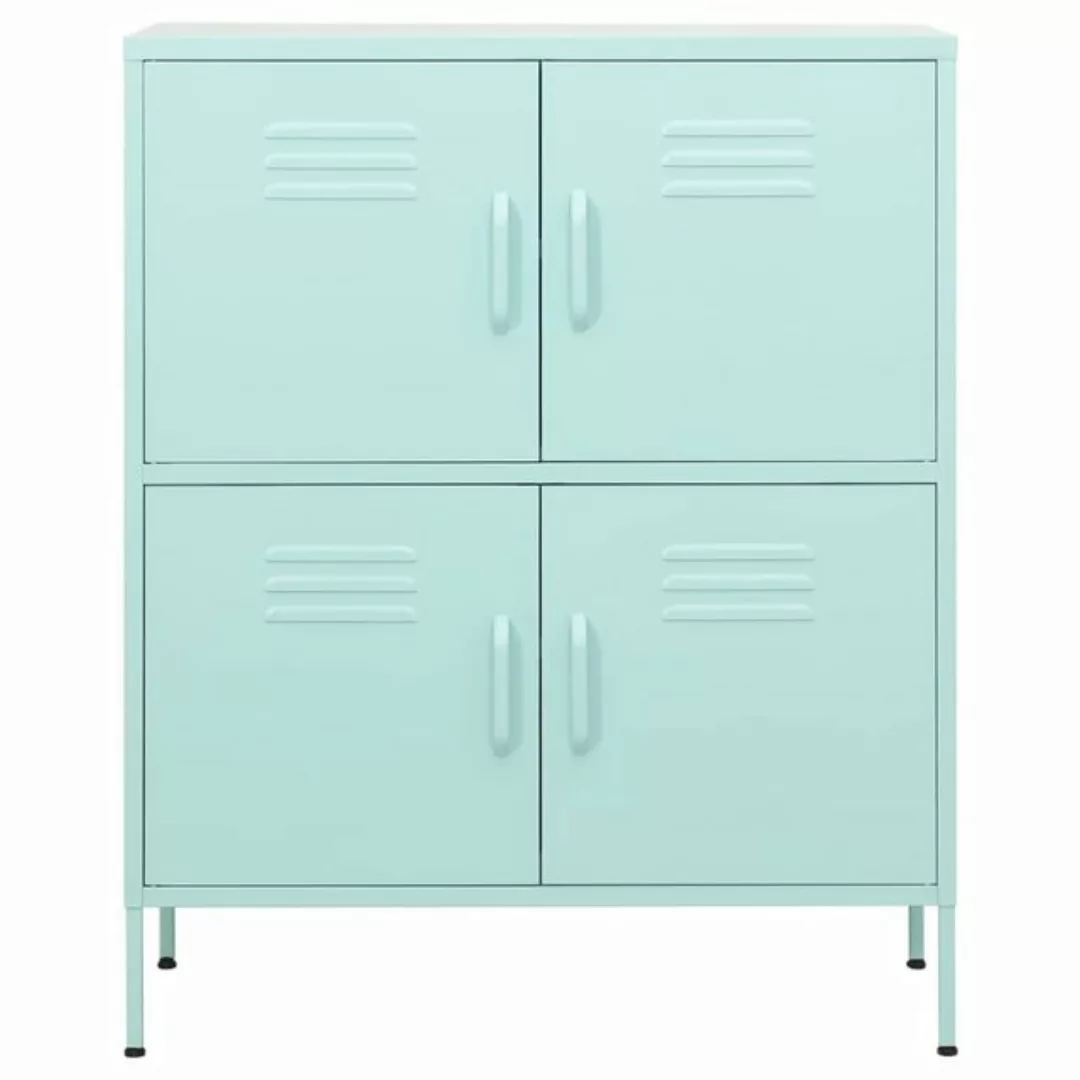 vidaXL Aktenschrank Lagerschrank Minzgrün 80x35x101,5 cm Stahl Büroschrank günstig online kaufen