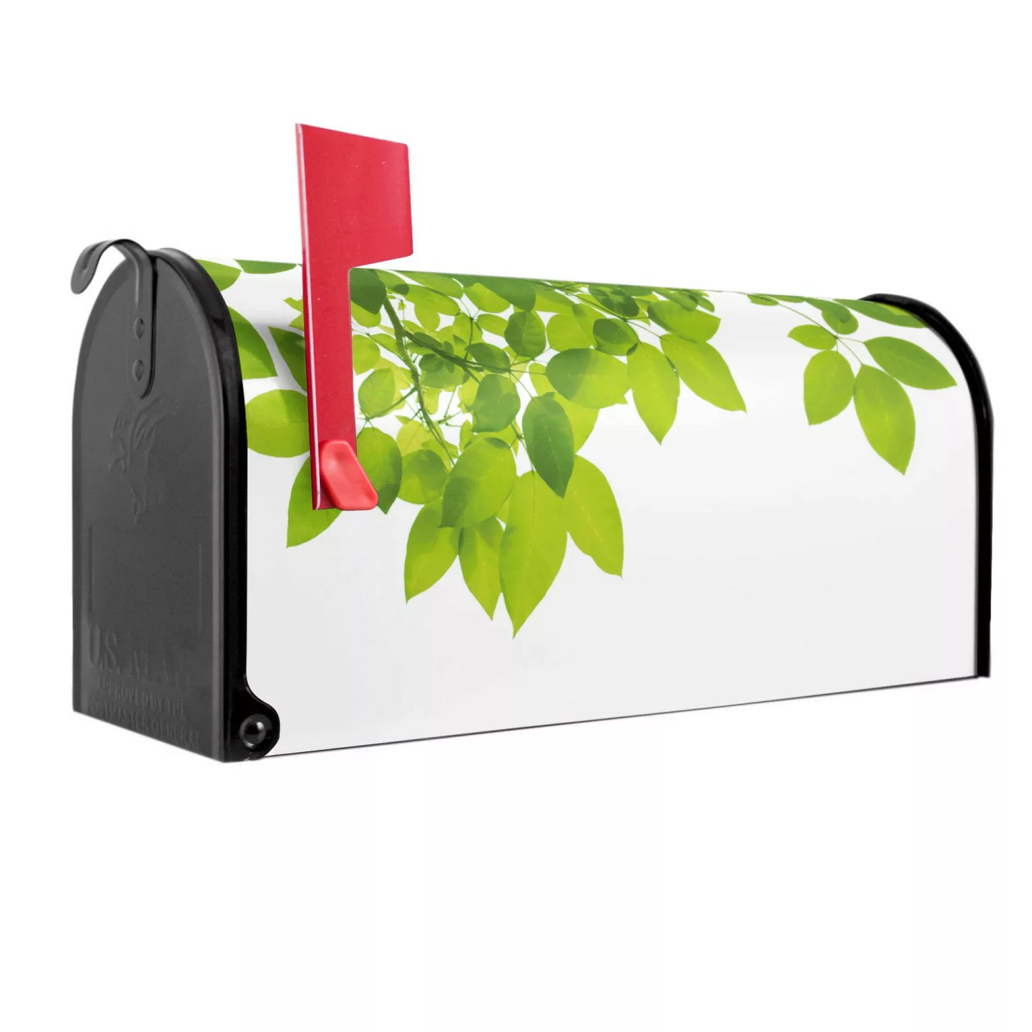 Banjado Amerikanischer Briefkasten Schwarz 48x22x16cm US Mailbox Letterbox günstig online kaufen