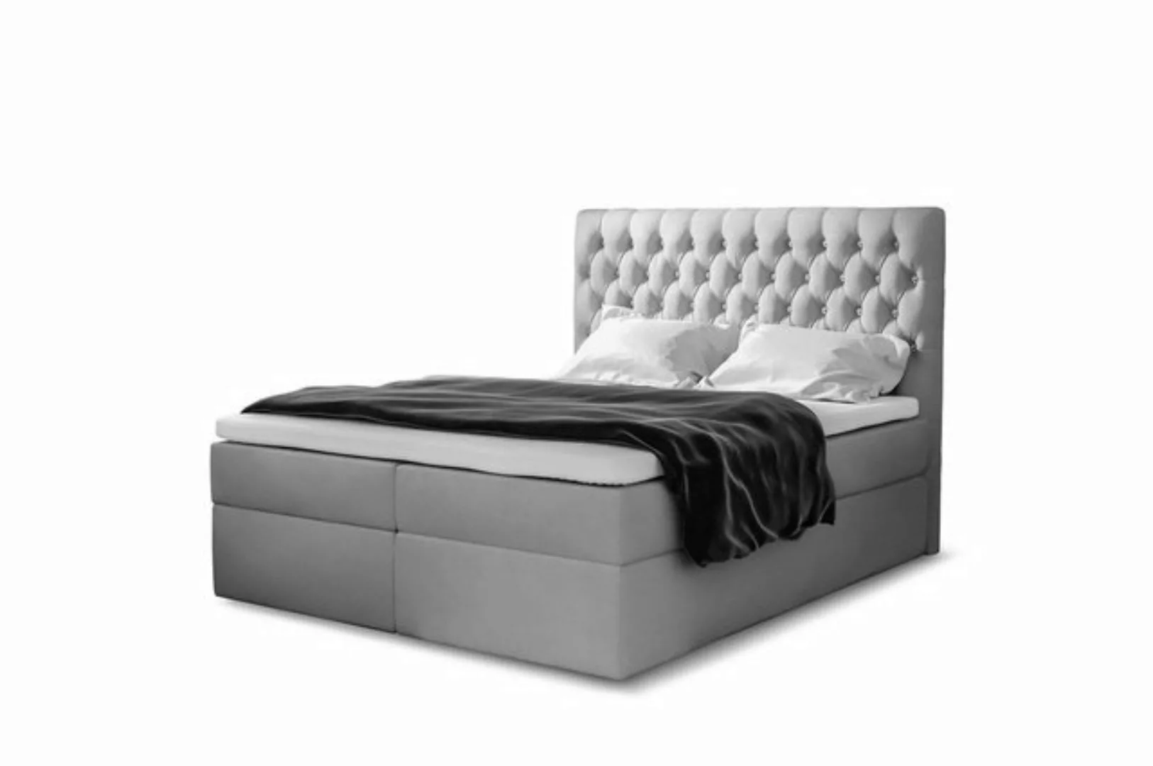 Stylefy Boxspringbett Zorro (Schlafzimmerbett, Bett), gepolstert günstig online kaufen