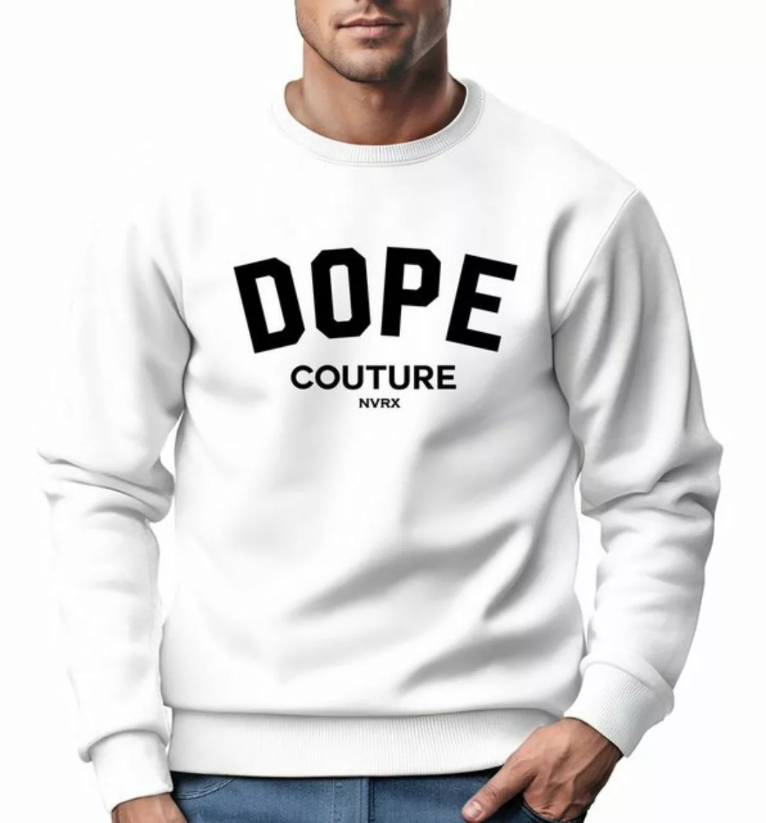 Neverless Sweatshirt Sweatshirt Herren DOPE COUTURE Rundhals-Pullover günstig online kaufen