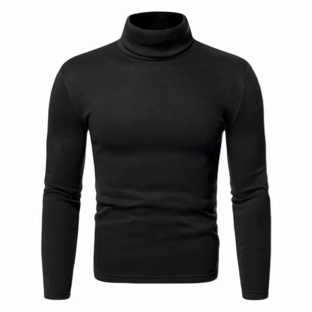 Gigicial Rollkragenpullover Herren Longsleeve Rollkragenpullover,Langarmshi günstig online kaufen