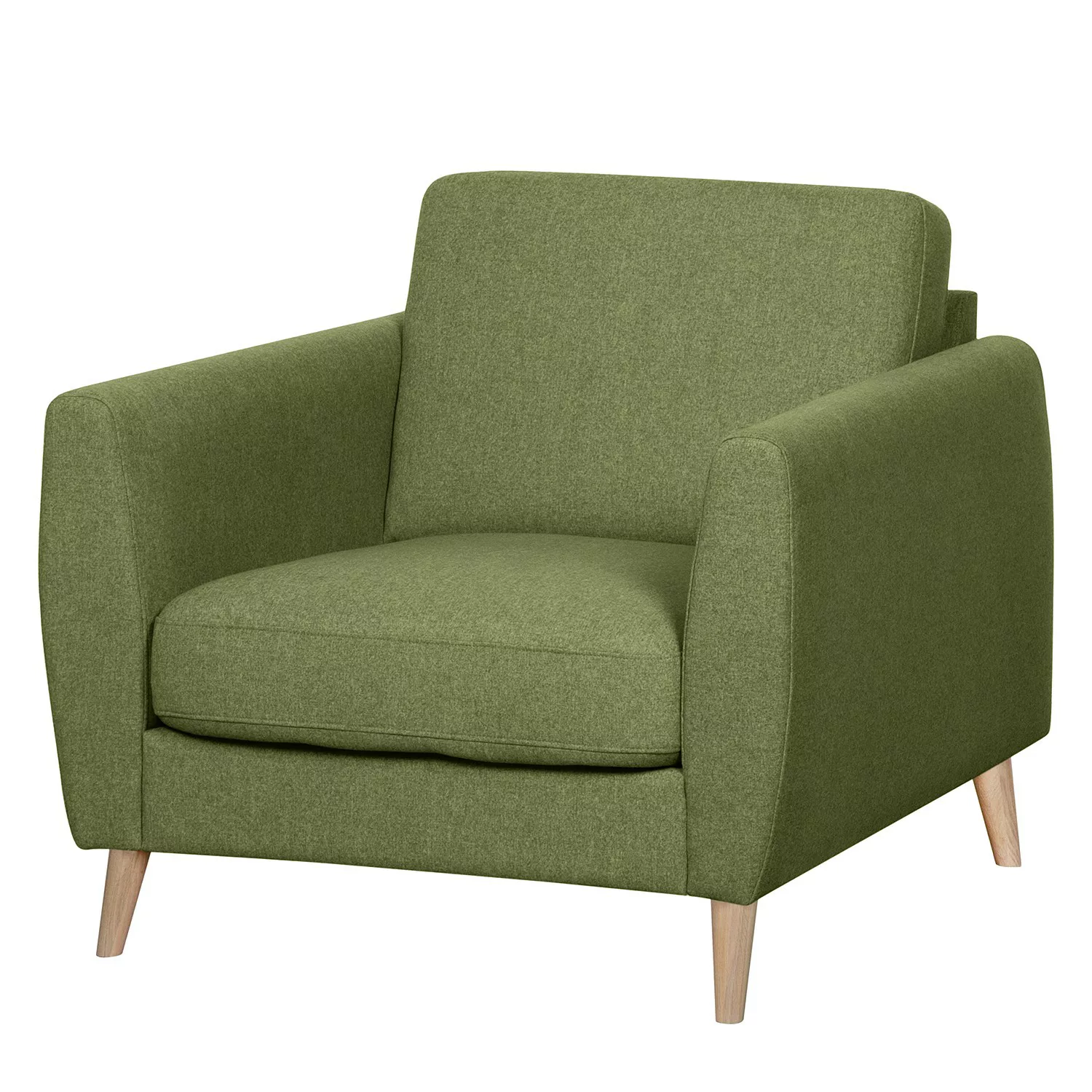 home24 Mørteens Sessel Kustavi Olivgrün Polyester 90x80x90 cm (BxHxT) günstig online kaufen