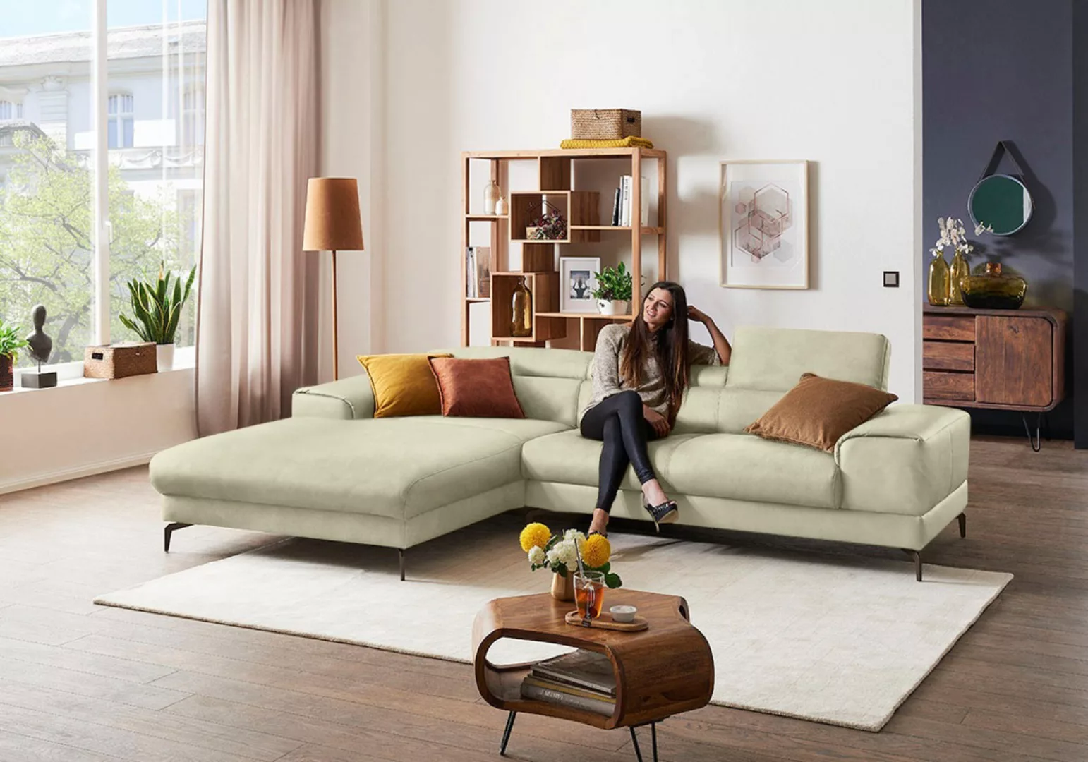 W.SCHILLIG Ecksofa "piedroo, Designsofa mit tollem Sitzkomfort, elegant und günstig online kaufen