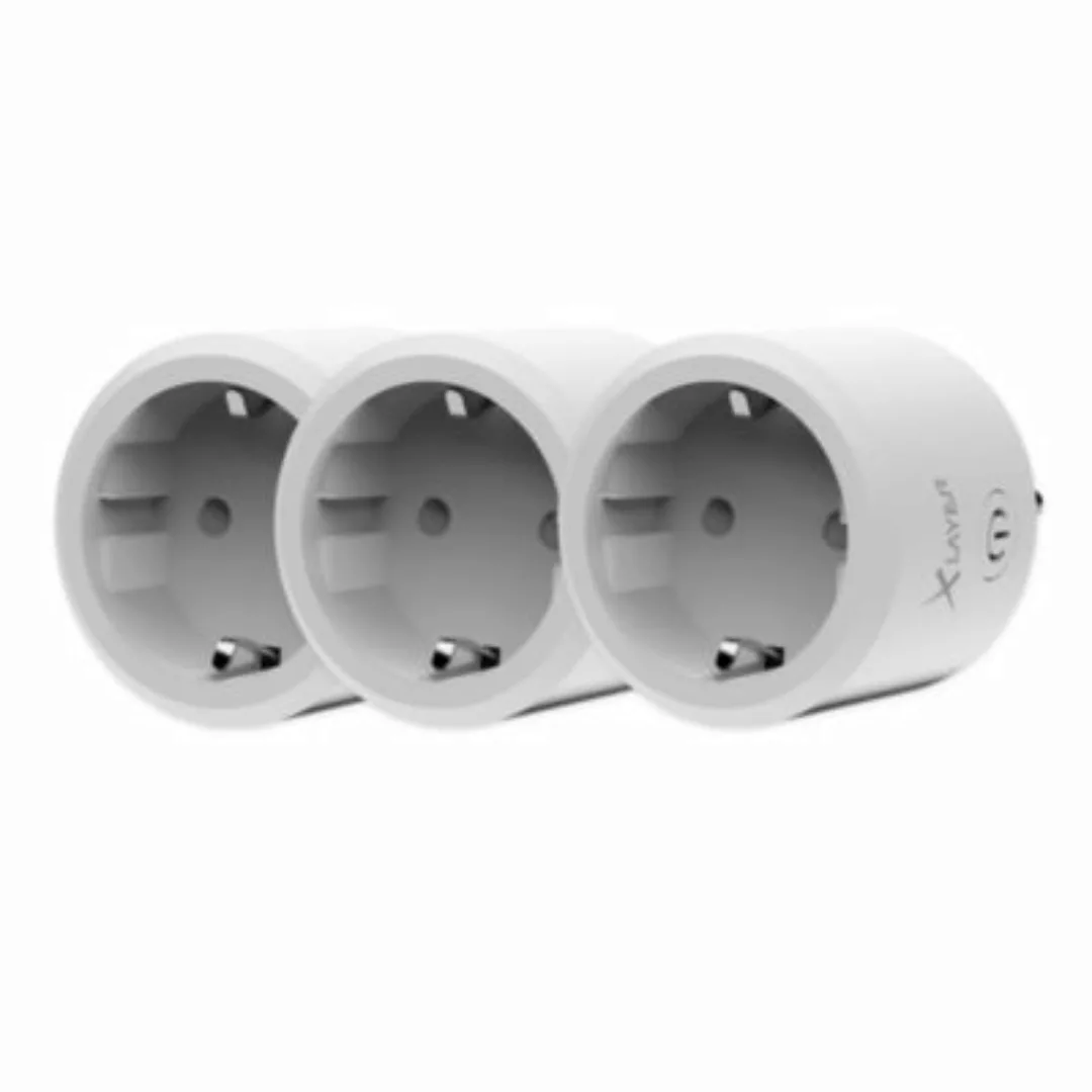 Xlayer LIGHTING Steckdose  Smart Echo Single 3er Pack Weiß weiß günstig online kaufen