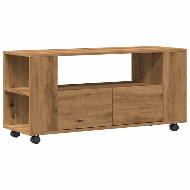 vidaXL TV-Schrank TV-Schrank mit Rollen Artisan-Eiche 102x34,5x43cm Holzwer günstig online kaufen