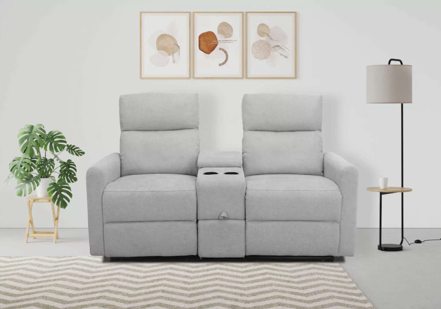 Home affaire 2-Sitzer "Daoulas, 2er-Kinosofa, TV-Sessel, Multimedia-Sofa" günstig online kaufen