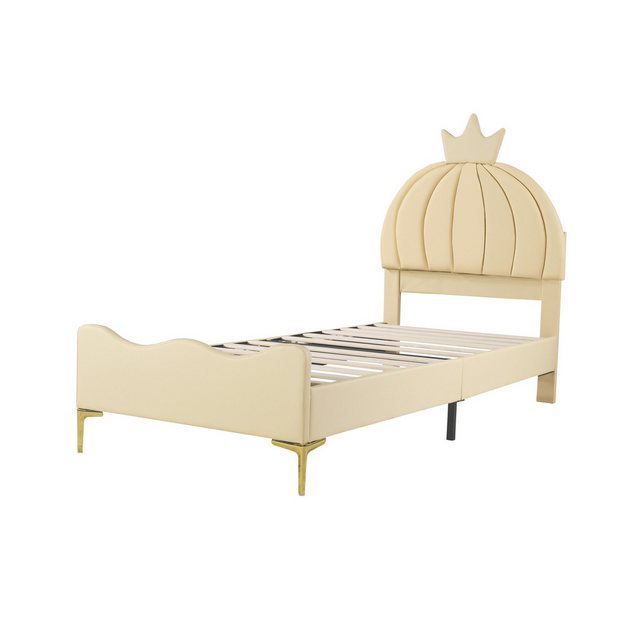 RIYO Polsterbett Kinderbett Doppelbett 90x200 cm Hohe Metallfüße mit Latten günstig online kaufen