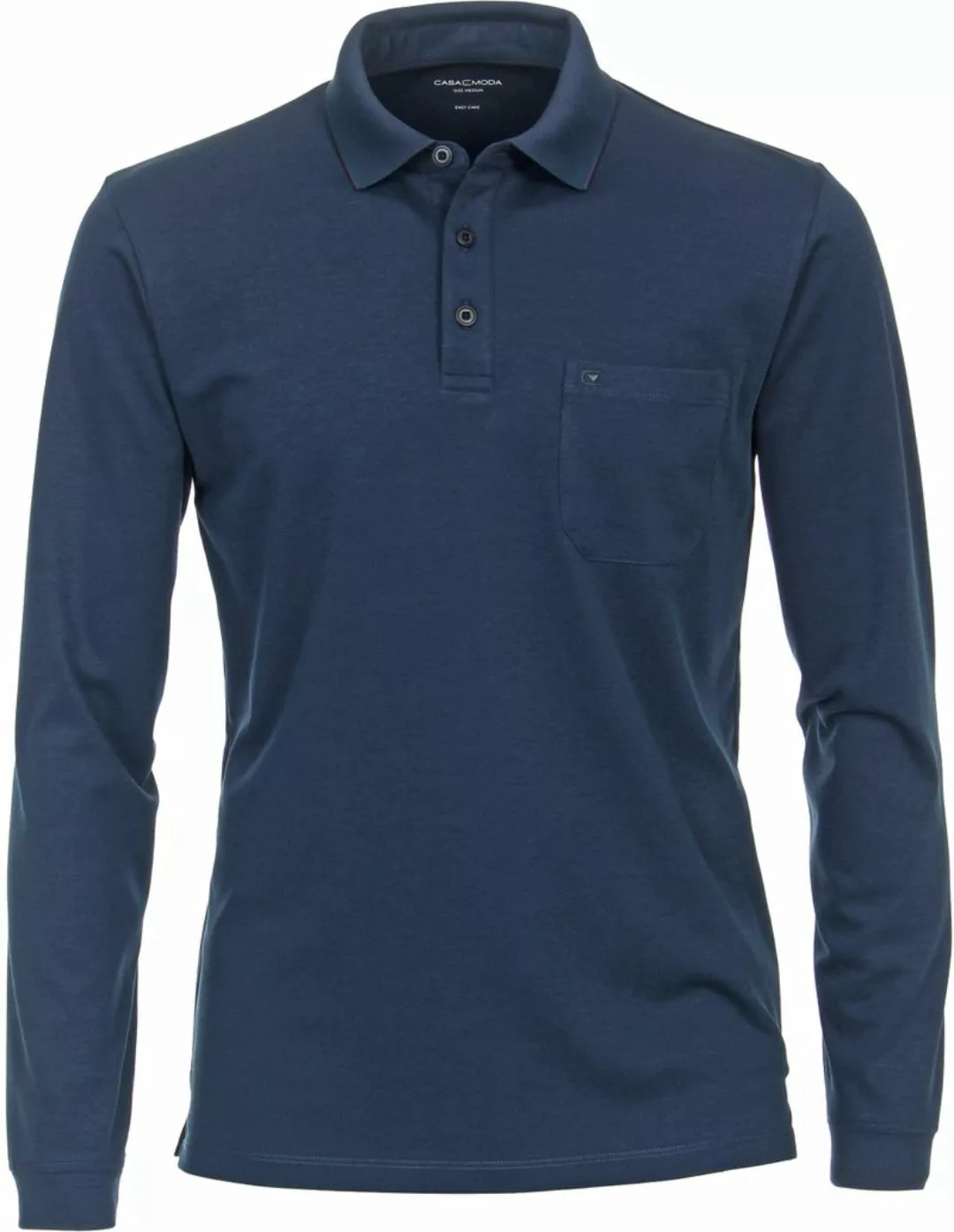 Casa Moda Long Sleeve Poloshirt Navy - Größe XXL günstig online kaufen