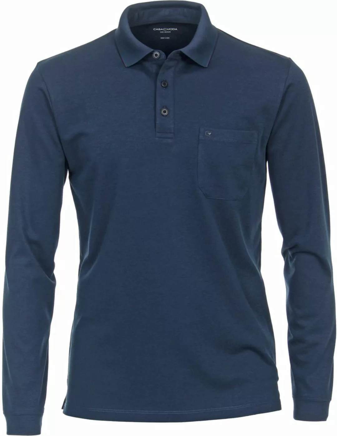 Casa Moda Long Sleeve Poloshirt Navy - Größe 4XL günstig online kaufen