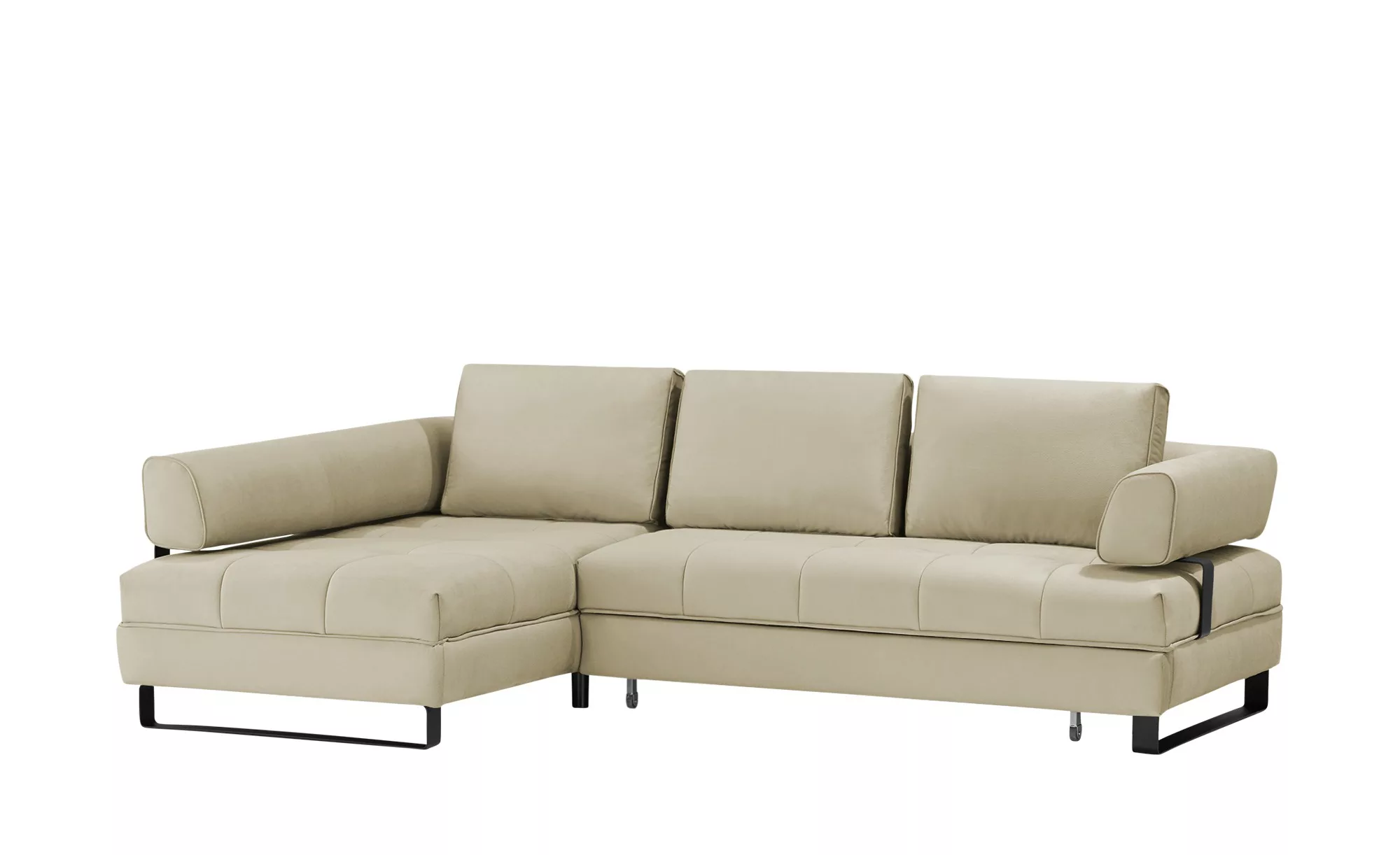 switch Ecksofa in Lederoptik Havana ¦ beige ¦ Maße (cm): B: 272 H: 89 T: 17 günstig online kaufen