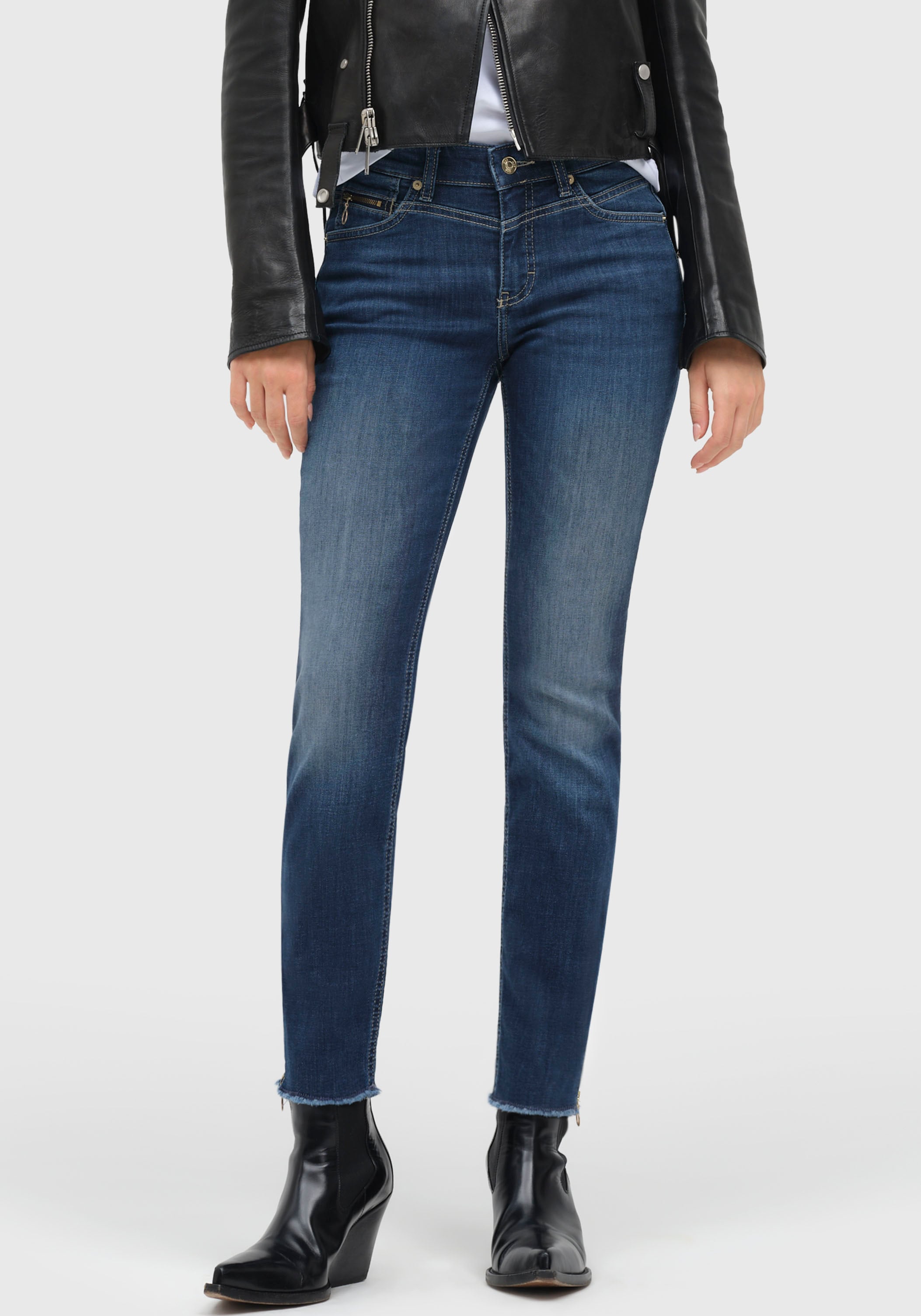 MAC Ankle-Jeans "Rich-Slim Chic", Mit besonderer Coin-Pocket günstig online kaufen