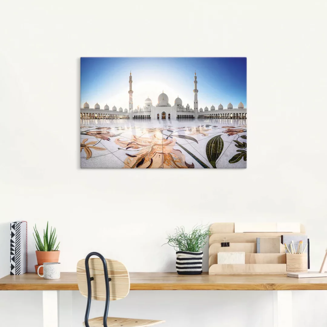 Artland Wandbild "Scheich-Zayid-Moschee II", Gebäude, (1 St.), als Alubild, günstig online kaufen