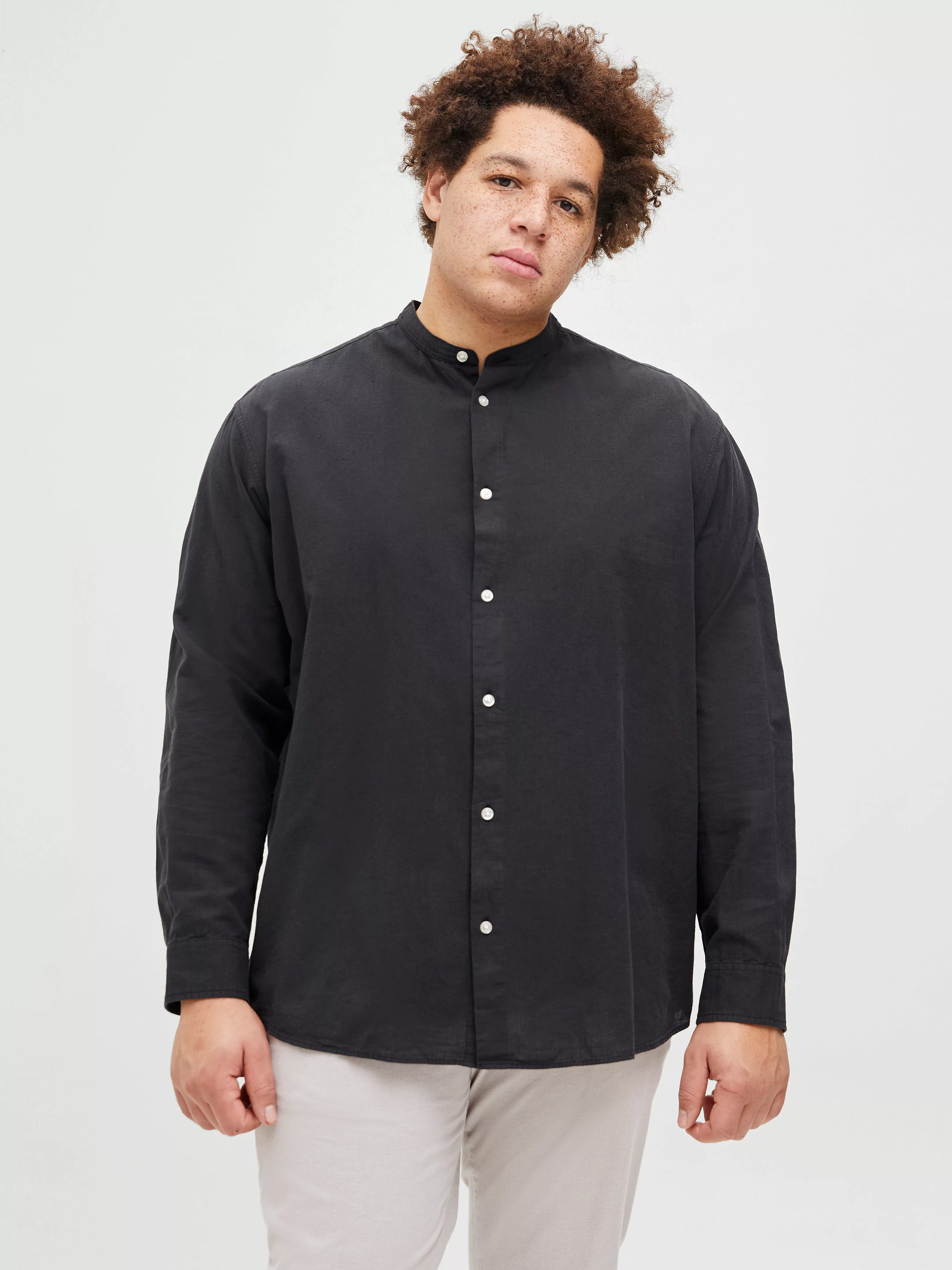 Jack & Jones PlusSize Langarmhemd "JJEBREEZE SHIRT LS SN PLS", mit Hemdkrag günstig online kaufen