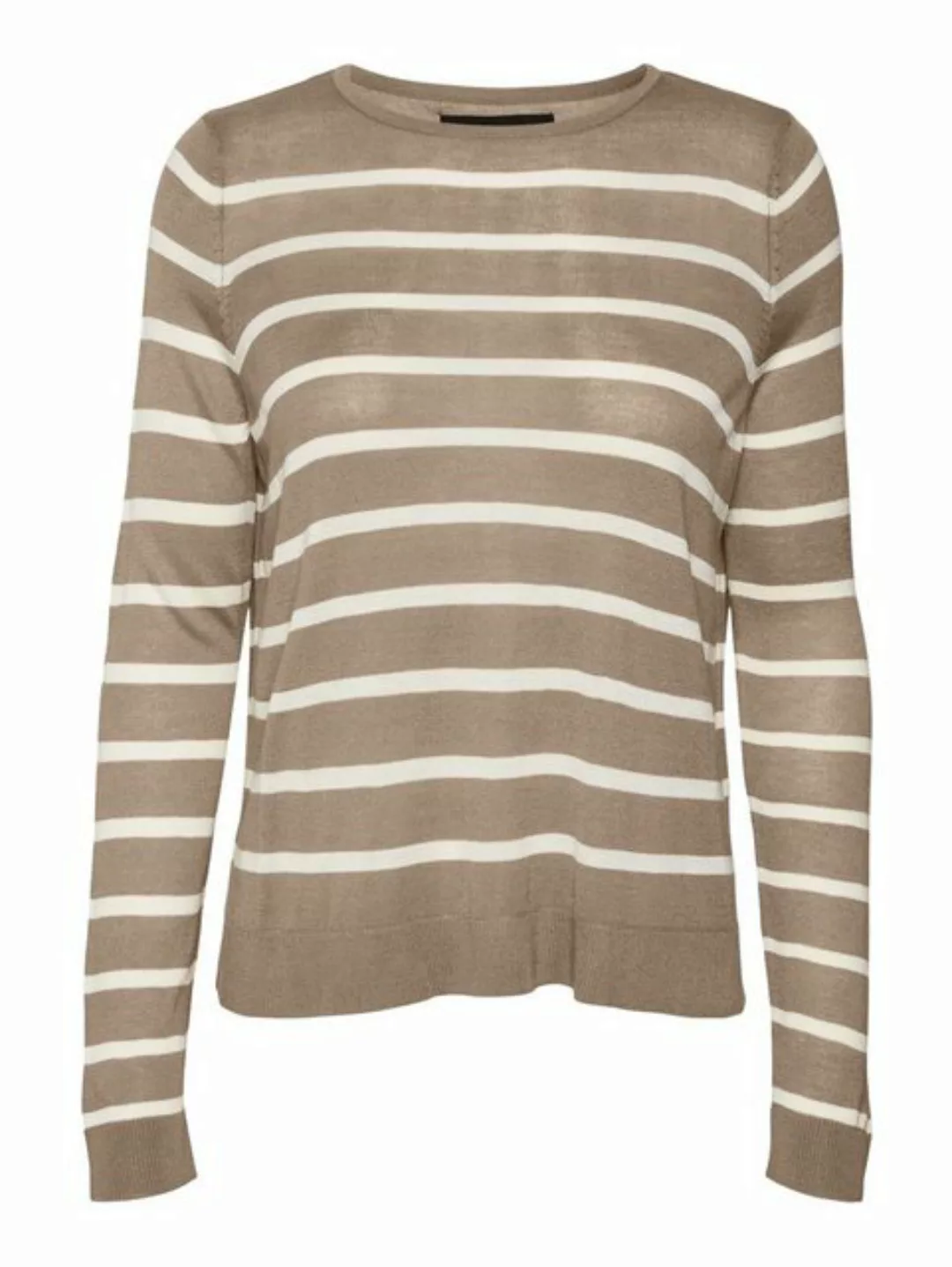 Vero Moda Strickpullover Weicher Feinstrick Pullover Rundhals Sweater Strei günstig online kaufen