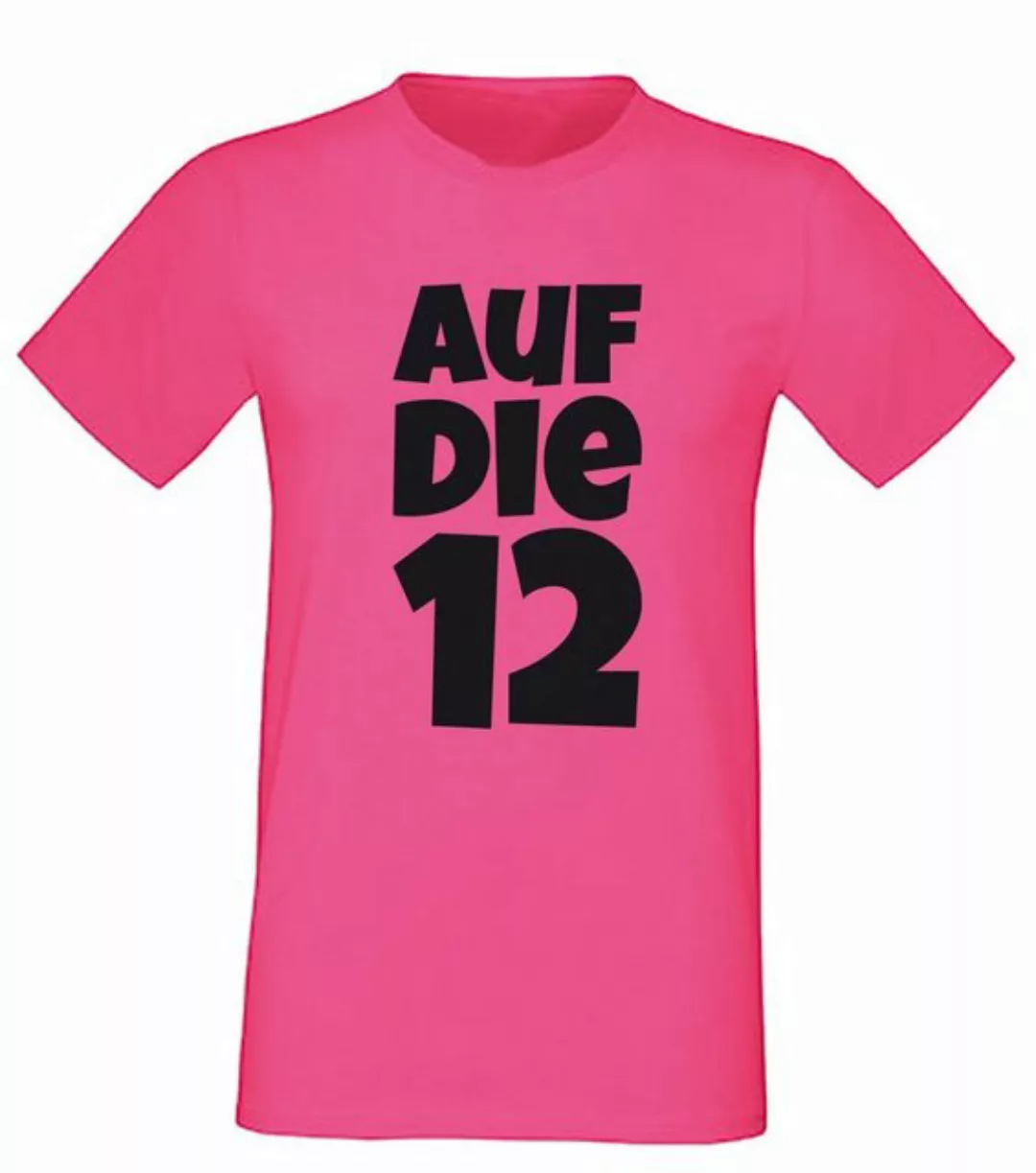 G-graphics T-Shirt Auf die 12 Herren T-Shirt, Pink-Black-Men-Edition, mit F günstig online kaufen