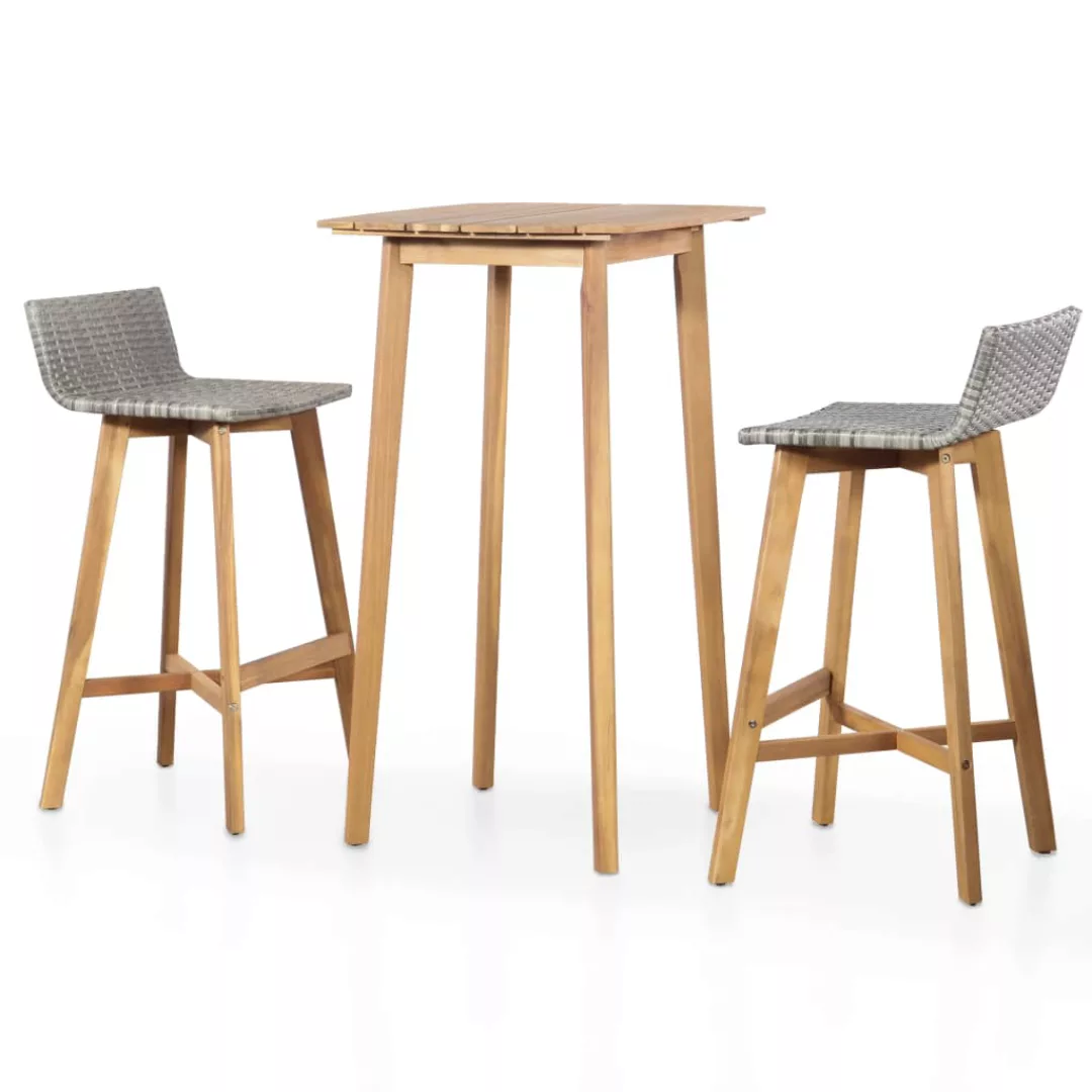 3-tlg. Bistro-set Akazie Massivholz günstig online kaufen