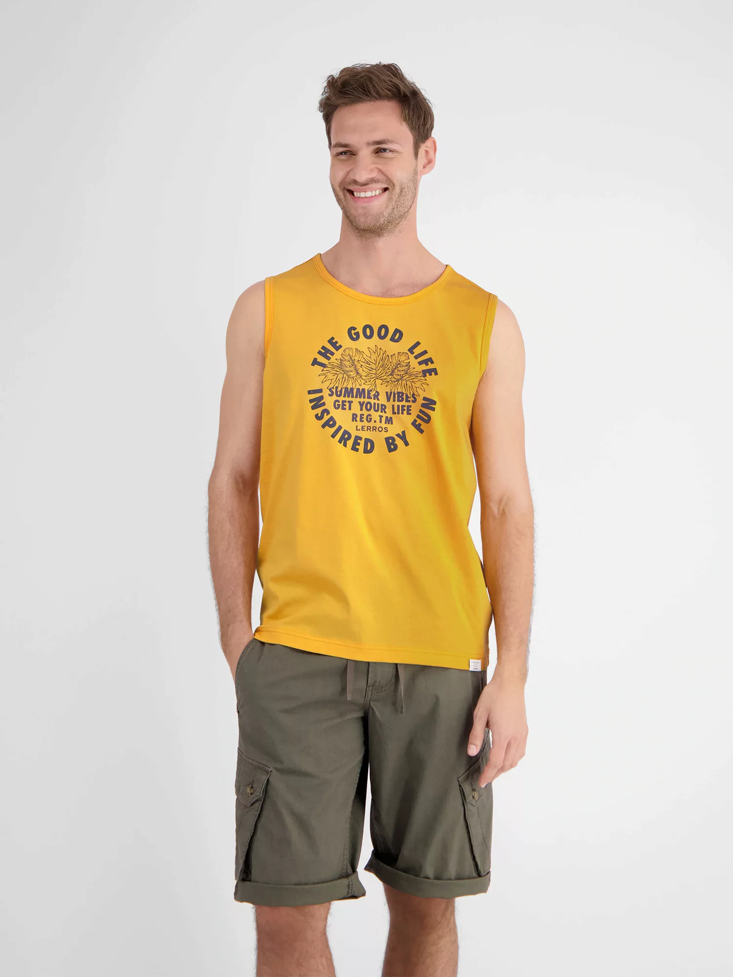 LERROS Muskelshirt "LERROS Tanktop für Herren, mit Brustprint" günstig online kaufen