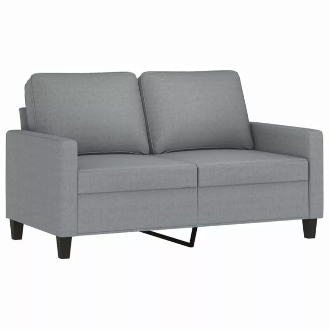 vidaXL Sofa, 2-Sitzer-Sofa Hellgrau 120 cm Stoff günstig online kaufen