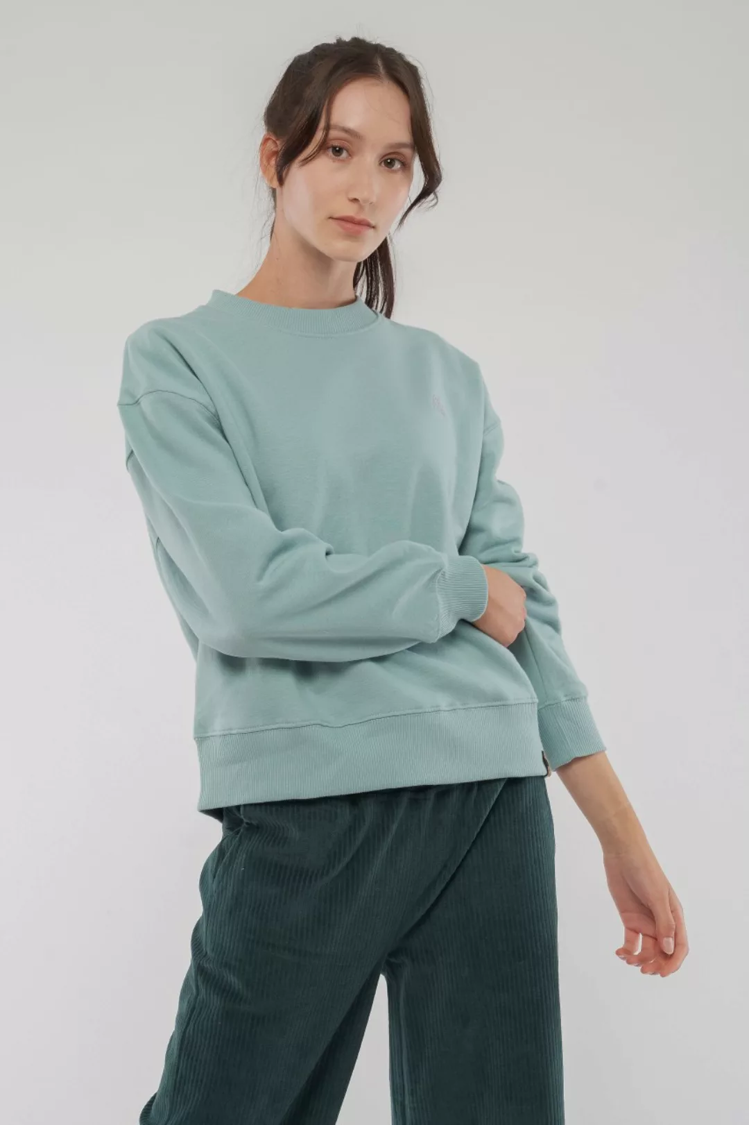 Heavy Drop Shoulder Sweatshirt aus Bio Baumwolle günstig online kaufen