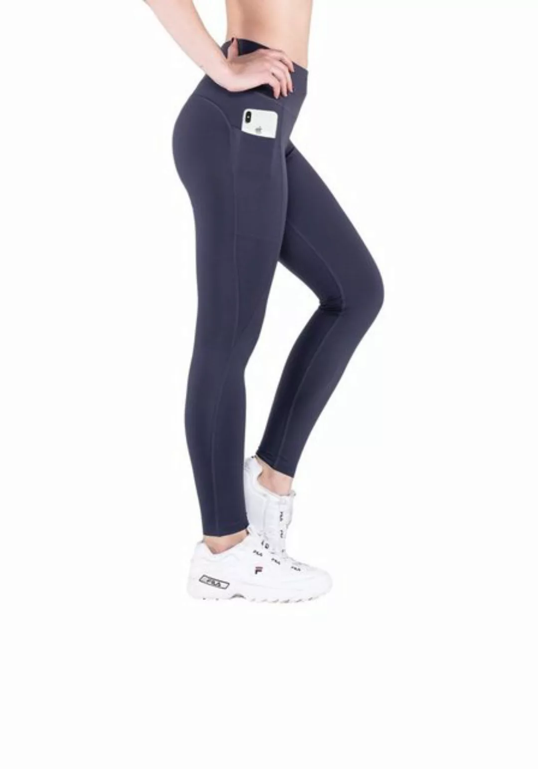 VS Variosports Yogaleggings Damen Yoga Leggings lang, 100% blickdicht, hohe günstig online kaufen