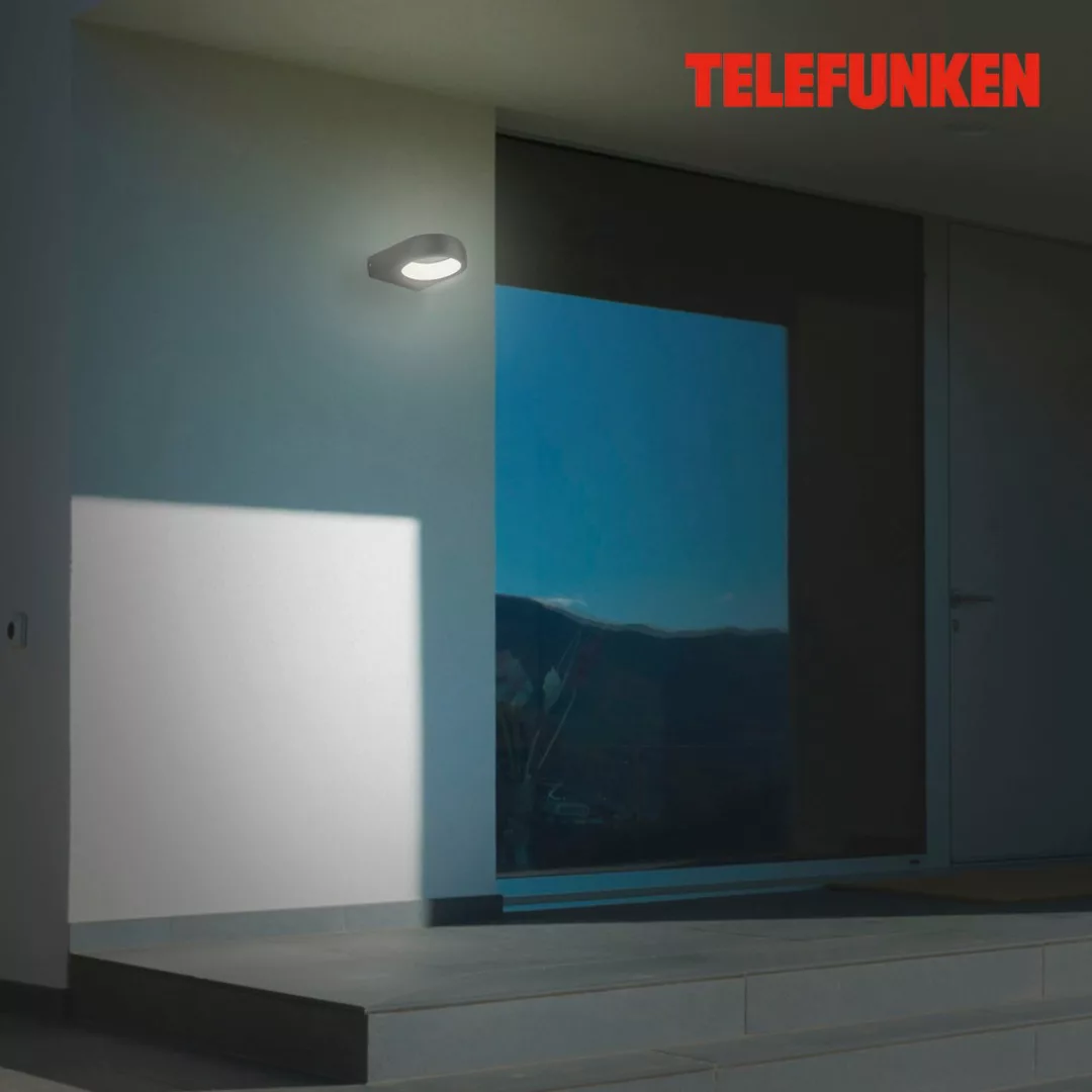 Telefunken LED-Außenleuchte Puka Schwarz günstig online kaufen