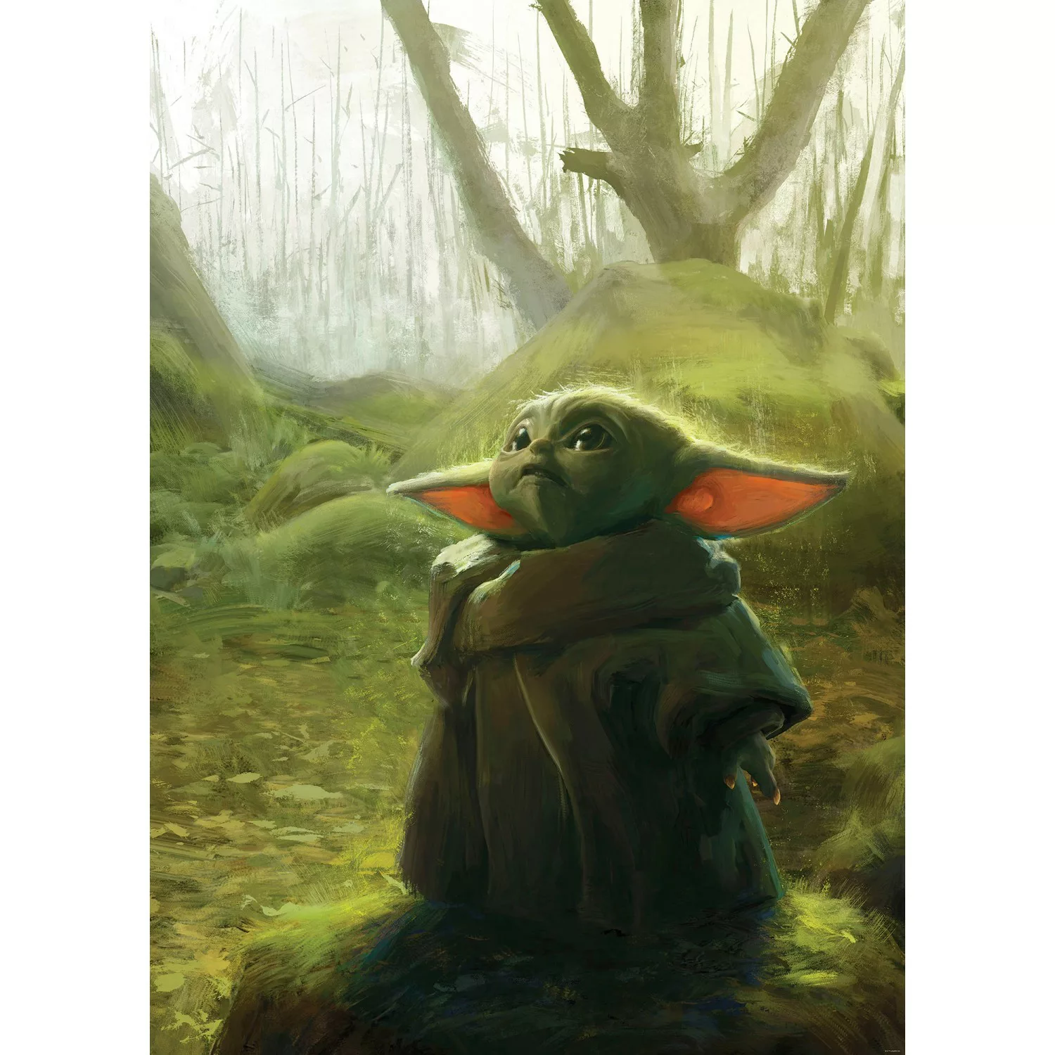 Komar Vliestapete »Mandalorian Grogu Acrylic«, 200x280 cm (Breite x Höhe) günstig online kaufen