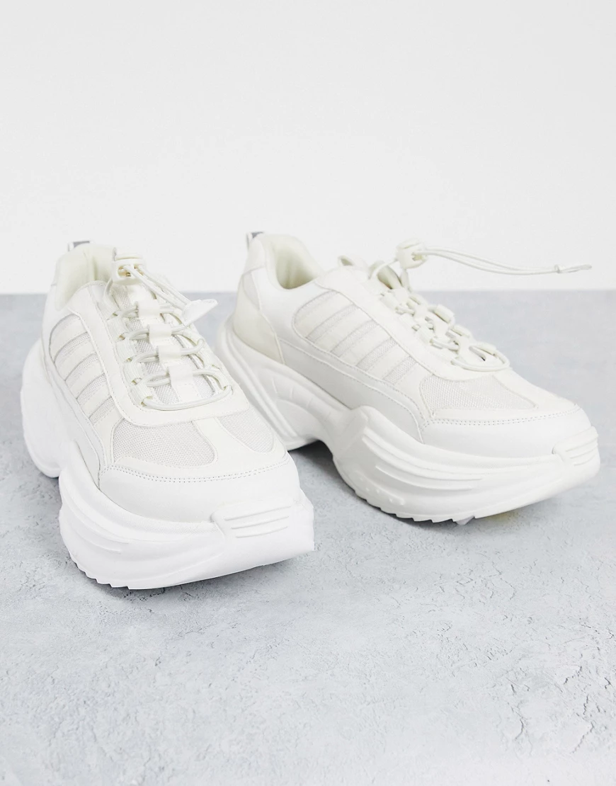 Topshop – Cloud – Sneaker in Weiß mit dicker Sohle günstig online kaufen