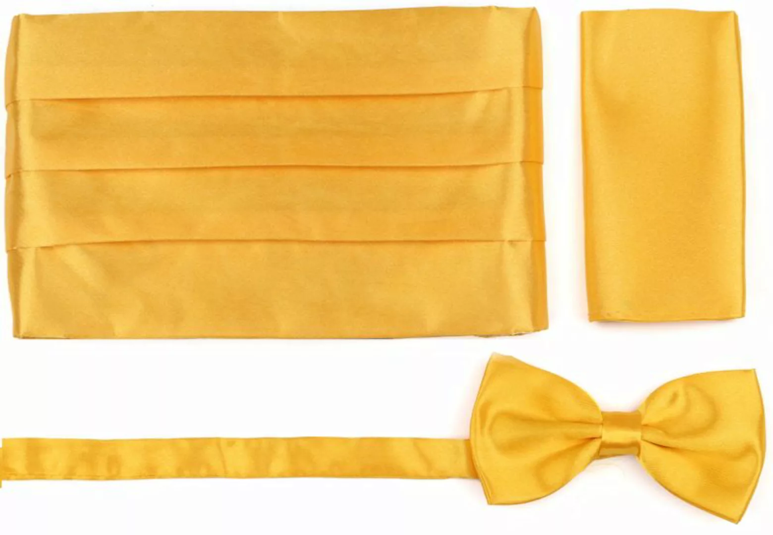 Suitable Set Kummerbund Flieg Einstecktuch Gelb - günstig online kaufen