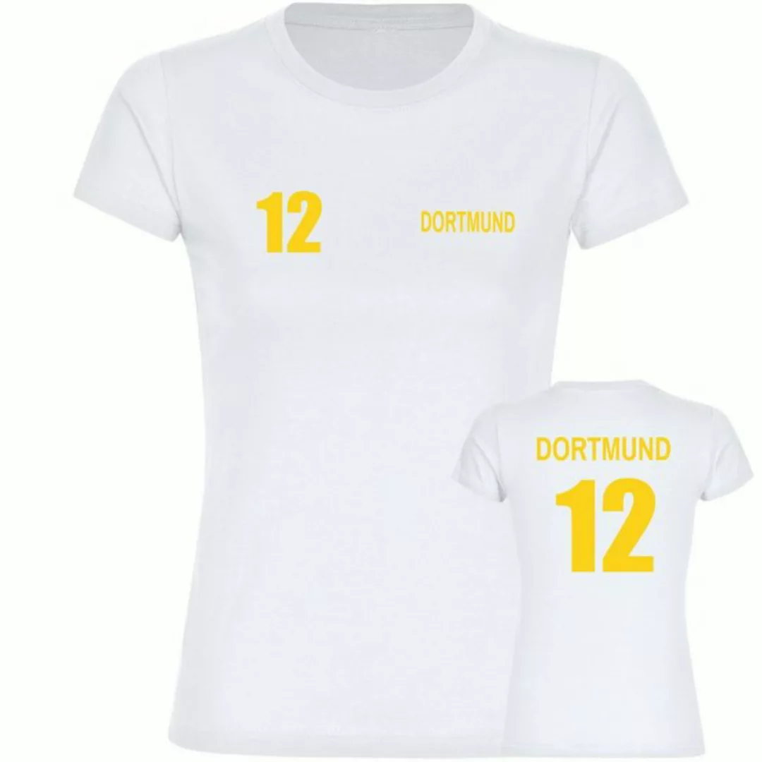 multifanshop T-Shirt Damen Dortmund - Trikot 12 - Frauen günstig online kaufen