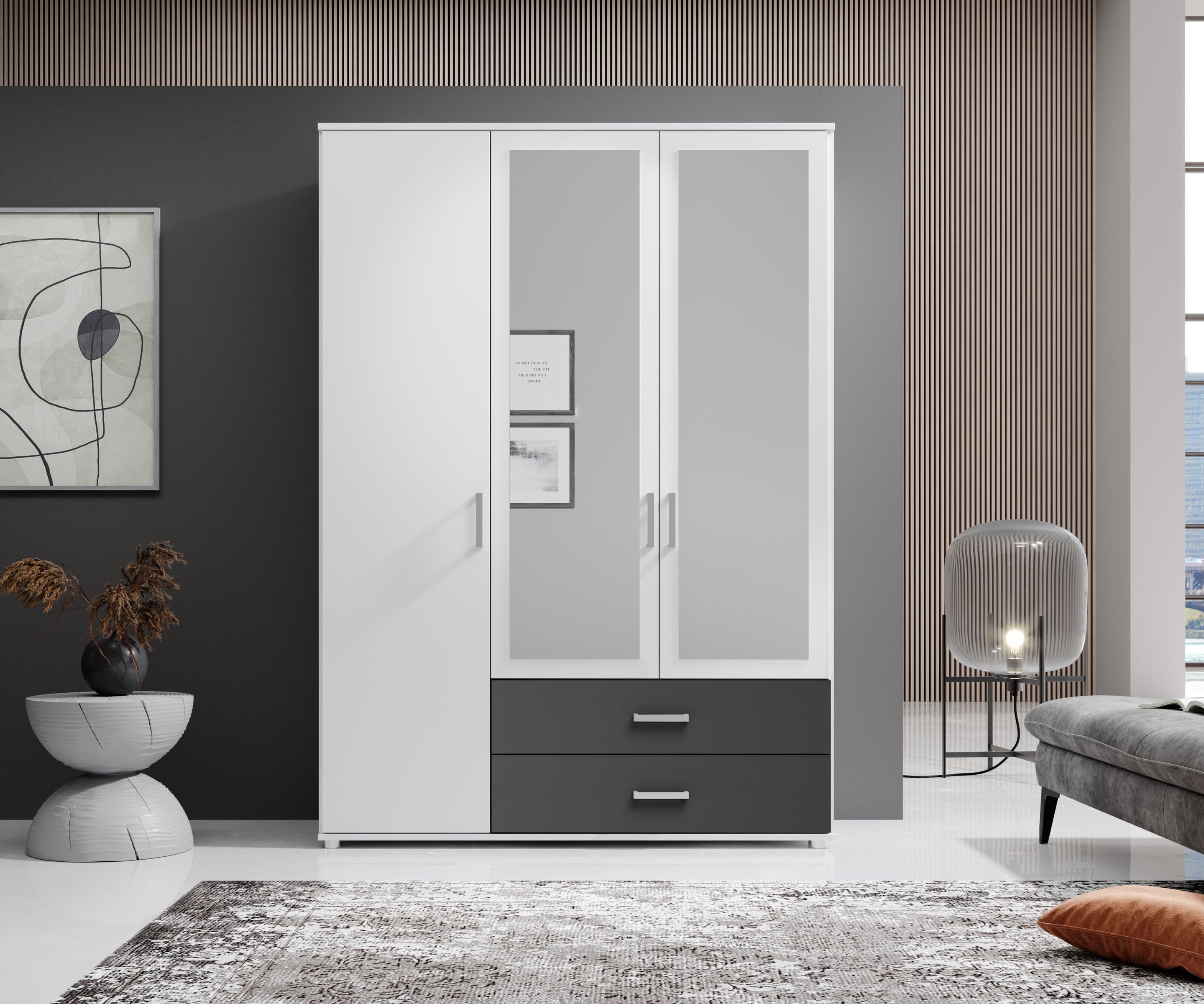 möbelando Kleiderschrank Ivar 125 x 190 günstig online kaufen
