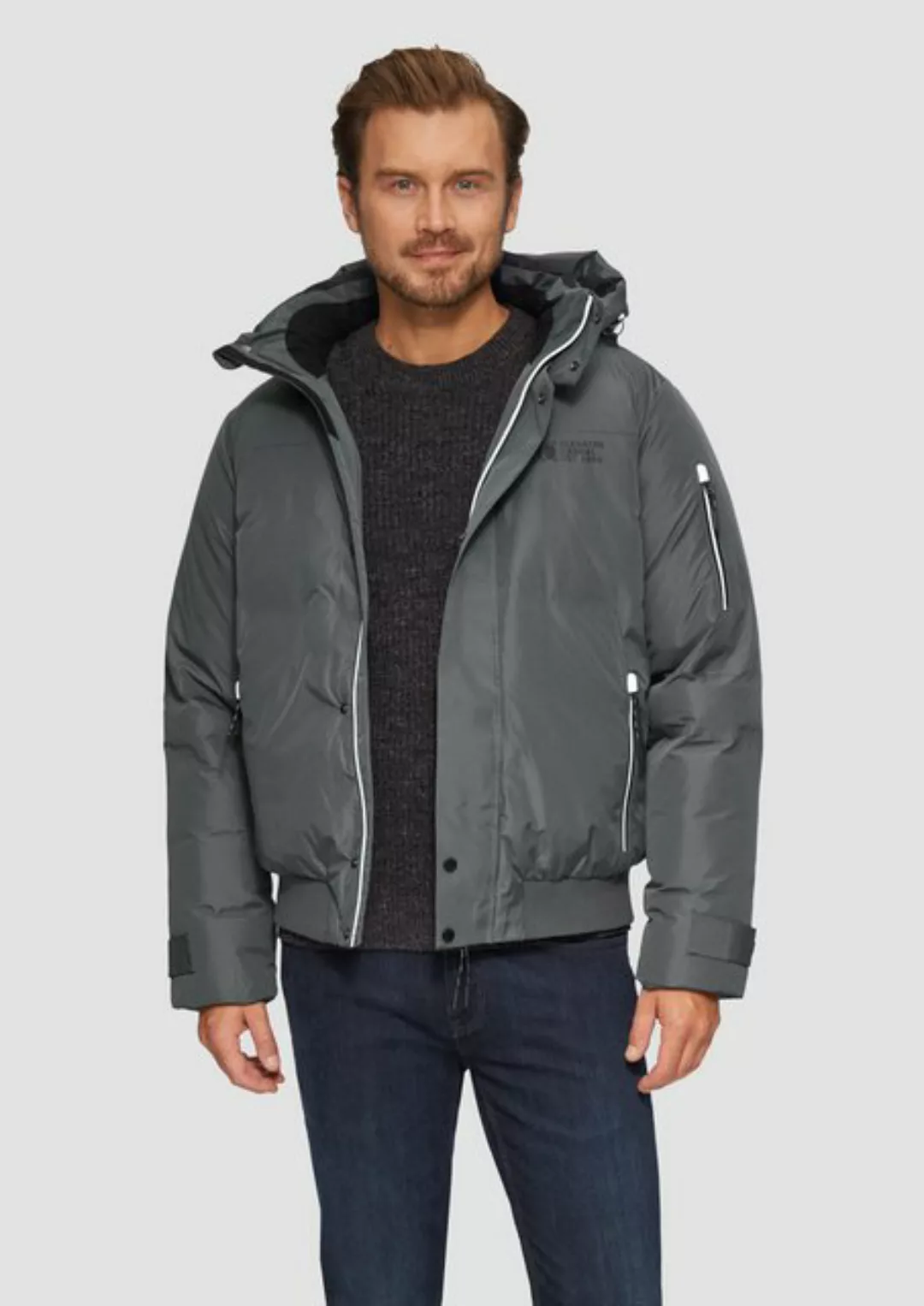 s.Oliver Allwetterjacke Wasserabweisender wattierter Blouson mit Kontrast-D günstig online kaufen