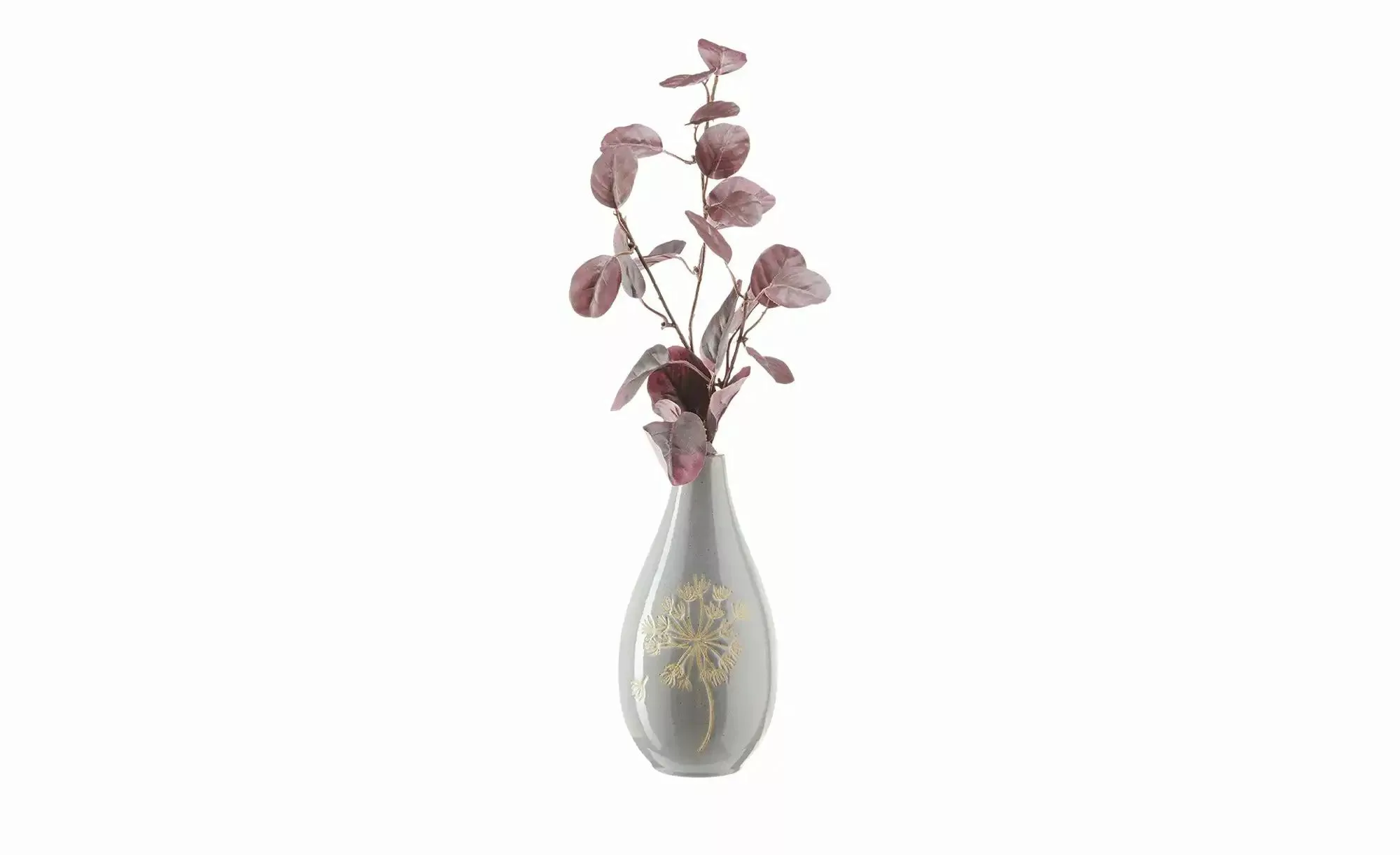 Vase ¦ grau ¦ Steinzeug ¦ Maße (cm): H: 19  Ø: 9.5 Accessoires > Vasen - Hö günstig online kaufen