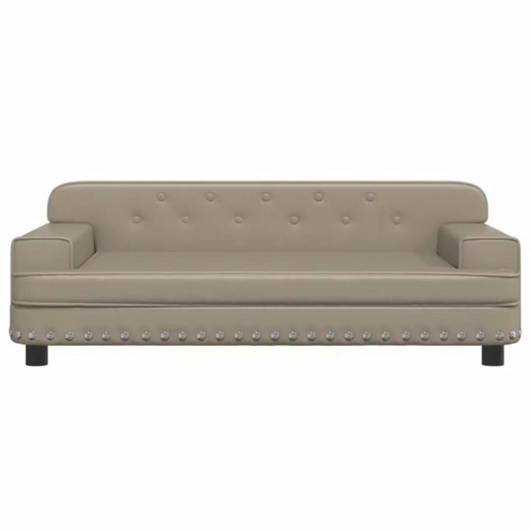 vidaXL Kindersofa Kindersofa Cappuccino 90x53x30 cm Kunstleder Kindercouch günstig online kaufen