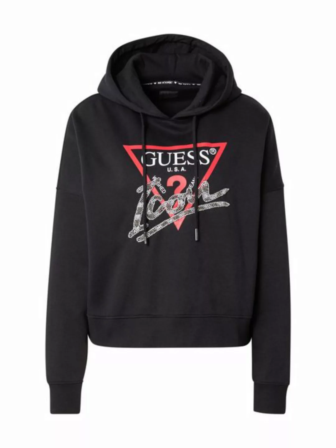 Guess Langarmshirt (1-tlg) Ziersteine günstig online kaufen