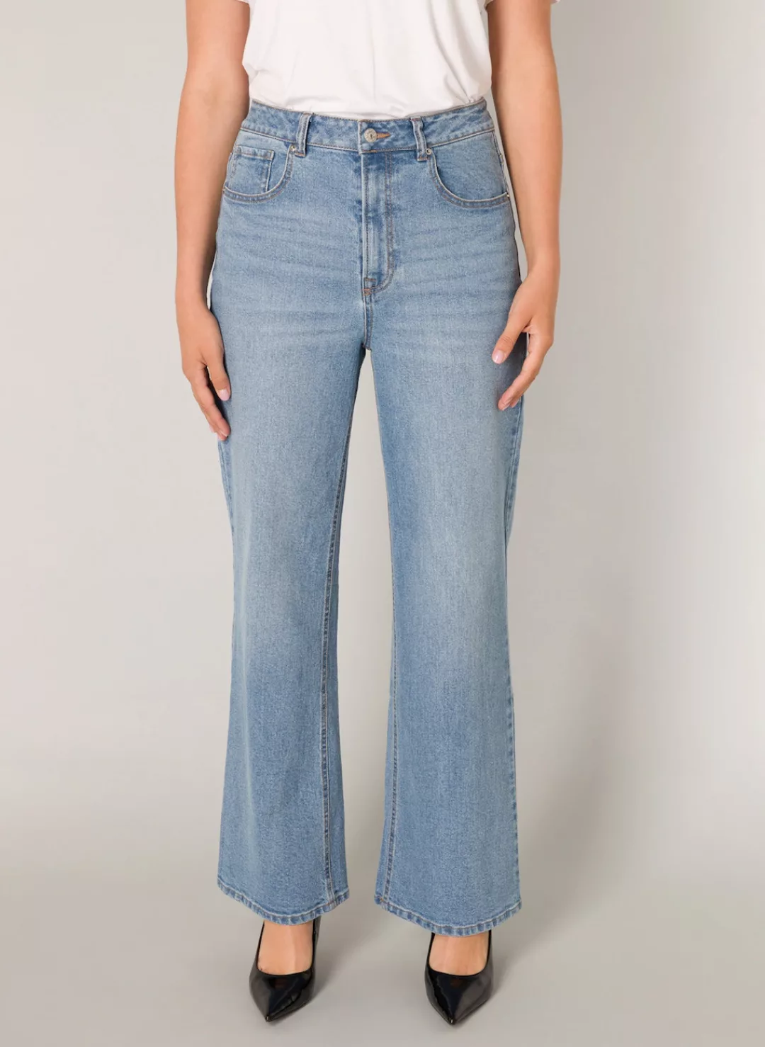 Base Level Weite Jeans "Amy", mit Waschung günstig online kaufen