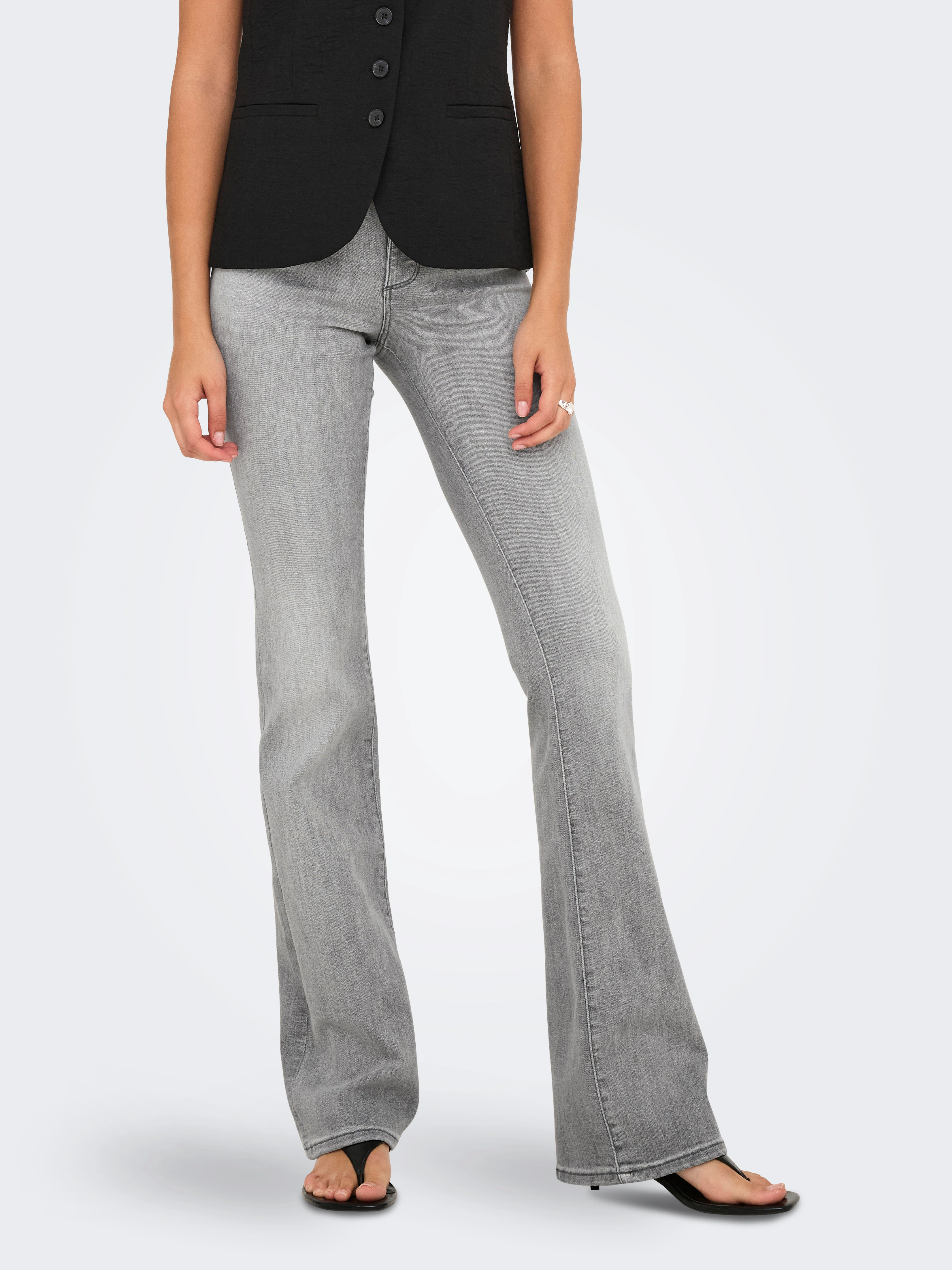 ONLY Bootcut-Jeans "ONLANN MID FLARED DNM SOO619" günstig online kaufen