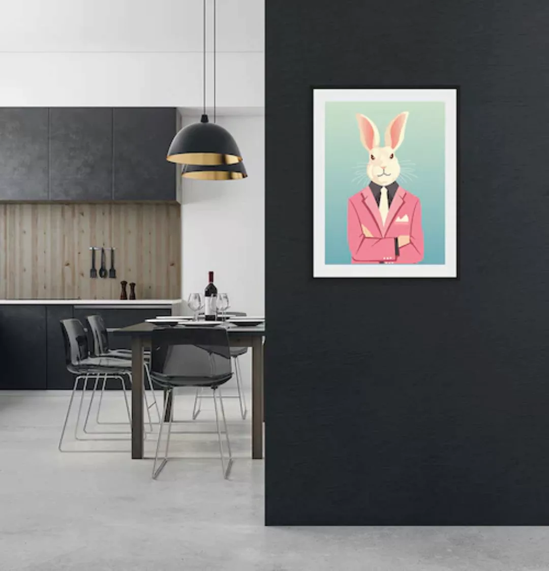 queence Bild »Grey«, Hase, (1 St.) günstig online kaufen