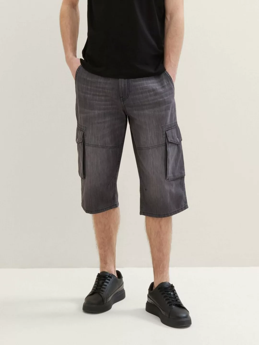 TOM TAILOR Jeansshorts Morris Overknee Shorts mit recycelter Baumwolle günstig online kaufen