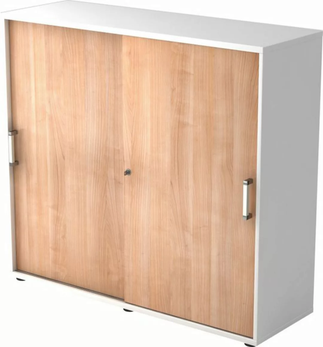 Aktenschrank Schiebetürenschrank Serie 9 3OH BxTxH 120x40x110cm Griff SG We günstig online kaufen