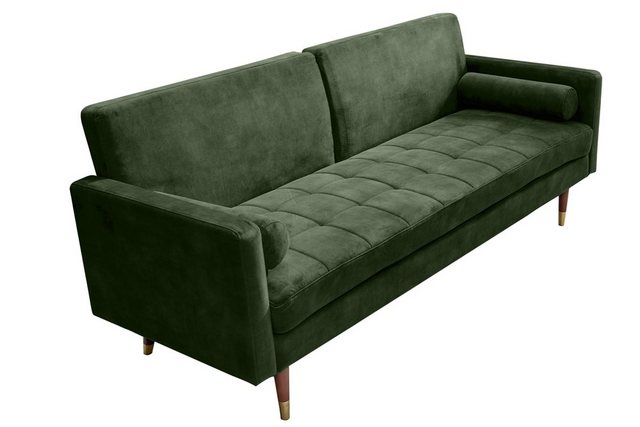 riess-ambiente Schlafsofa COUTURE 200cm grün / braun-gold · 3-Sitzer mit Mi günstig online kaufen