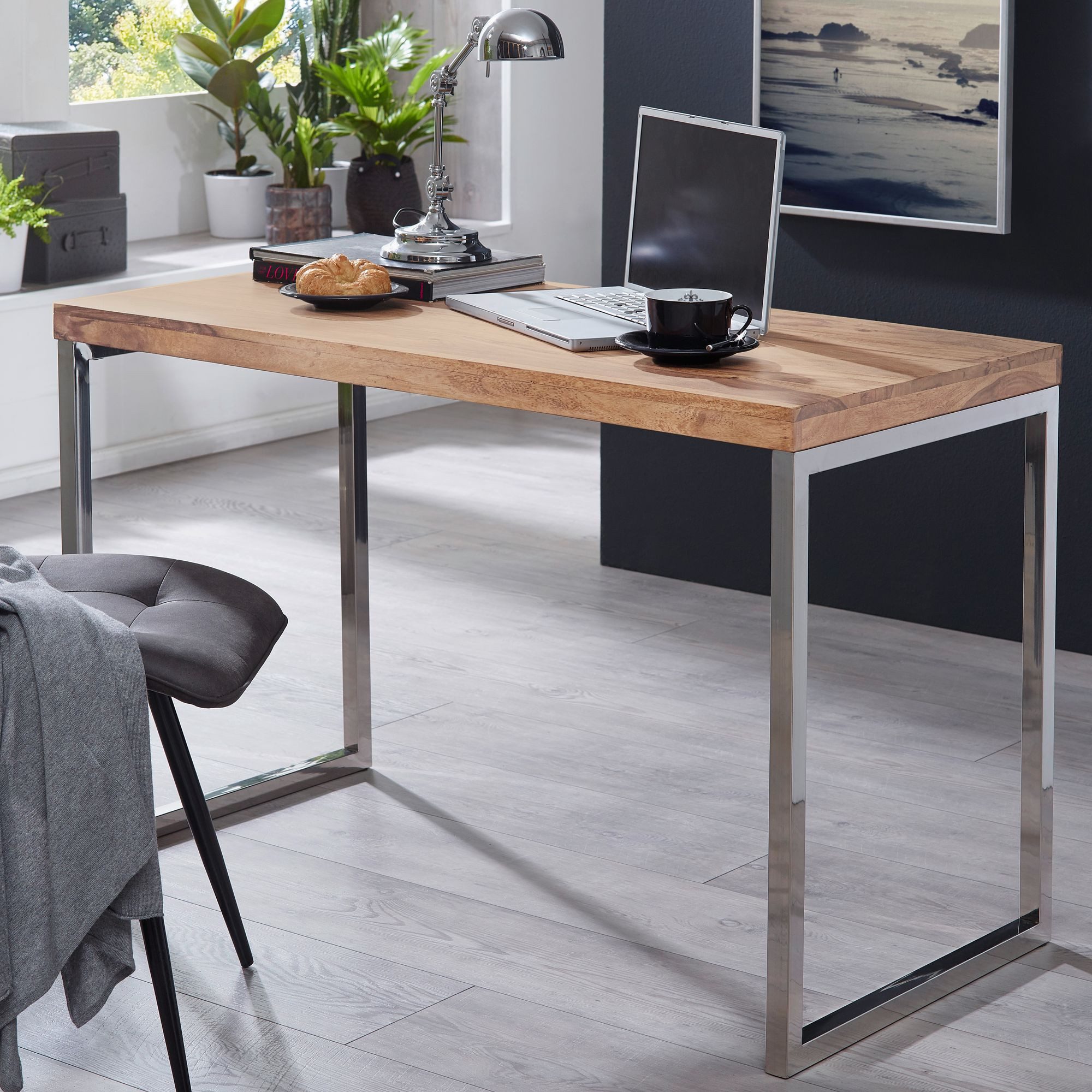 FINEBUY Konsolentisch SuVa3600_1 (Akazie Massivholz / günstig online kaufen