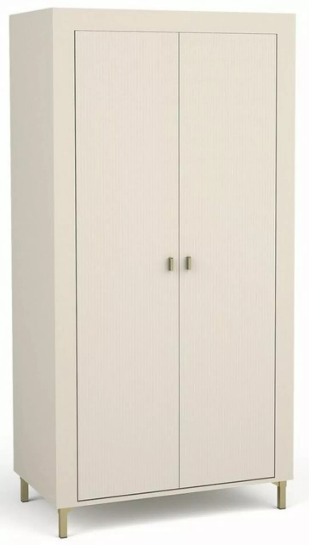 Compleo Kleiderschrank mit 2 Türen TRENDS, Modern Wohnzimmer gerifflete Fro günstig online kaufen